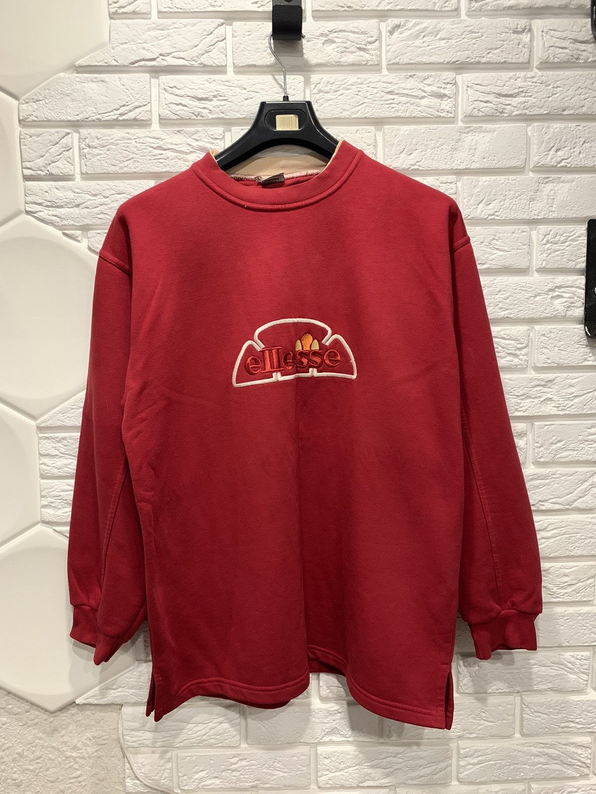 Ellesse × Vintage Vintage Ellesse Baggy Center Logo Sweatshirt Y2K USA Size US L / EU 52-54 / 3 - 1 Thumbnail