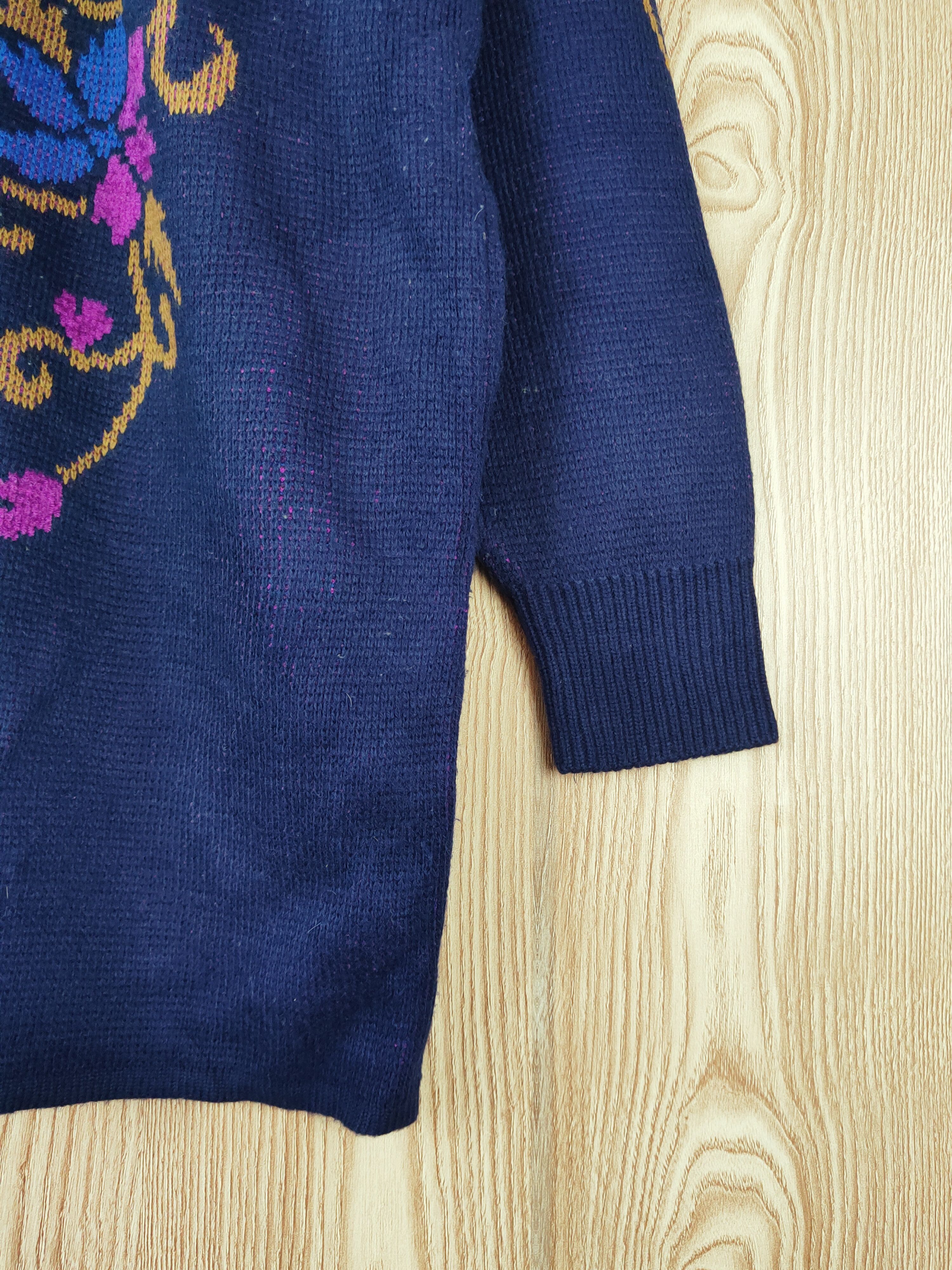 Vintage Star Coronation Dark Blue Knitwear Cardigan #W032 Size L / US 10 / IT 46 - 6 Thumbnail