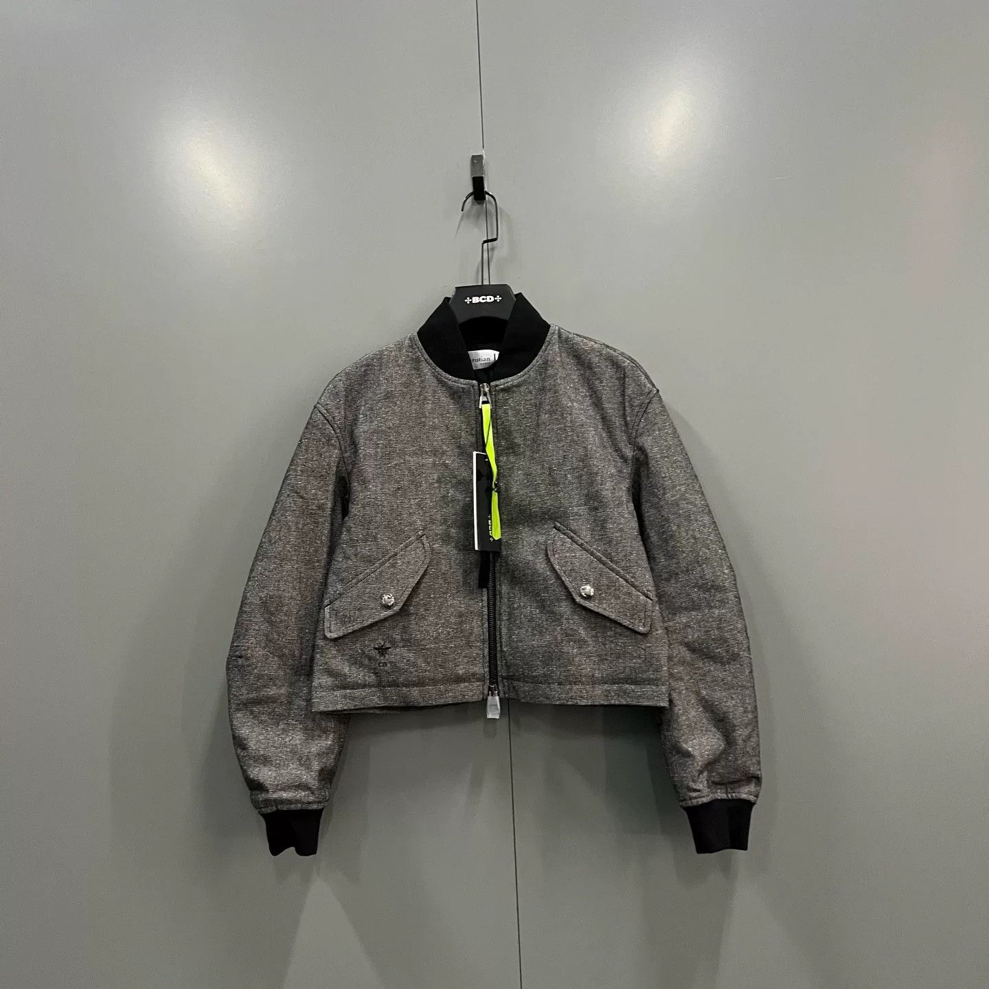 Dior gray pilot bomber jacket by Dior Size US S / EU 44-46 / 1 - 1 Thumbnail