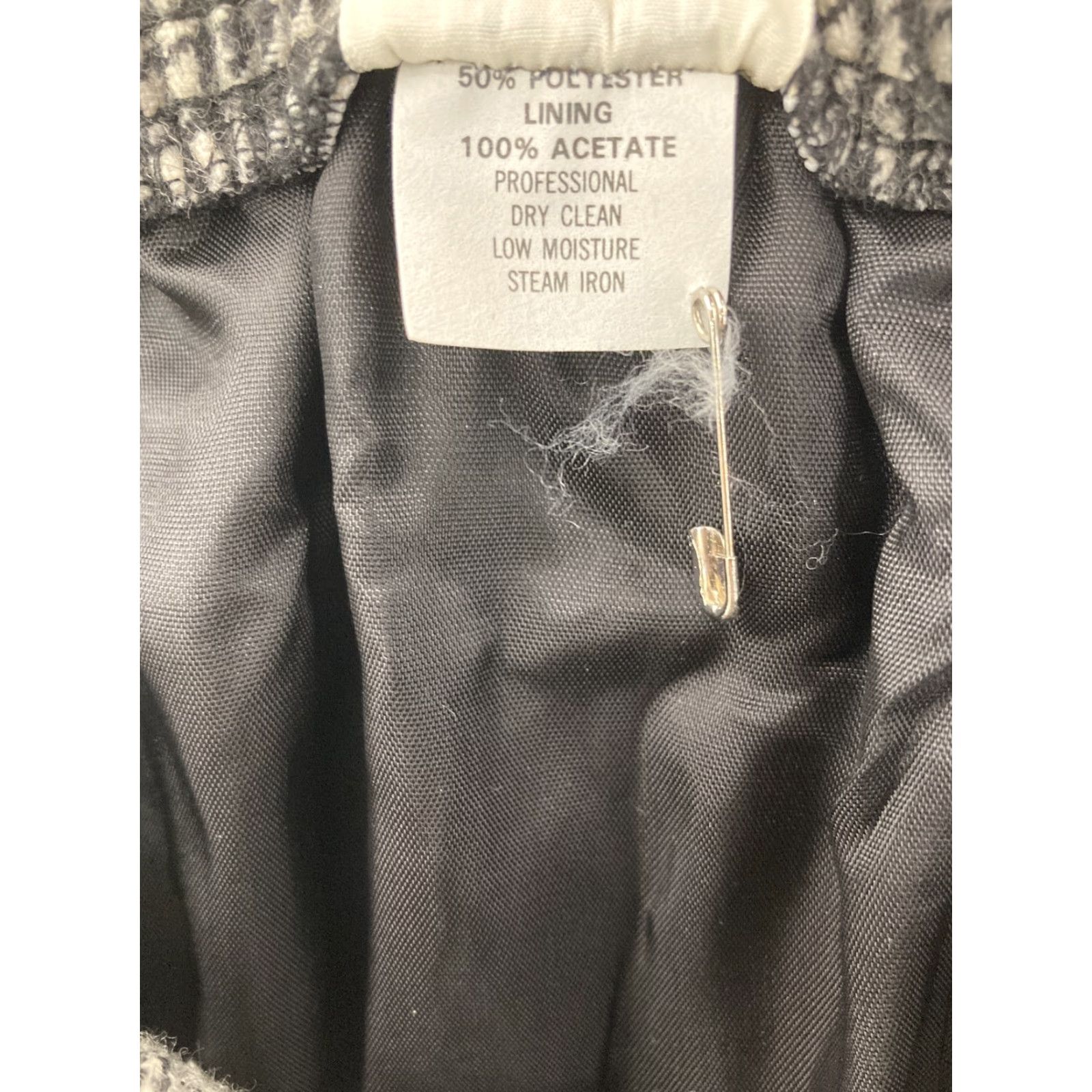 Vintage VINTAGE Alfred Dunner Skirt Womens 16 Plus Long Plaid Gray Acetate Lined Pockets Size 38" / US 16 / IT 52 - 6 Thumbnail