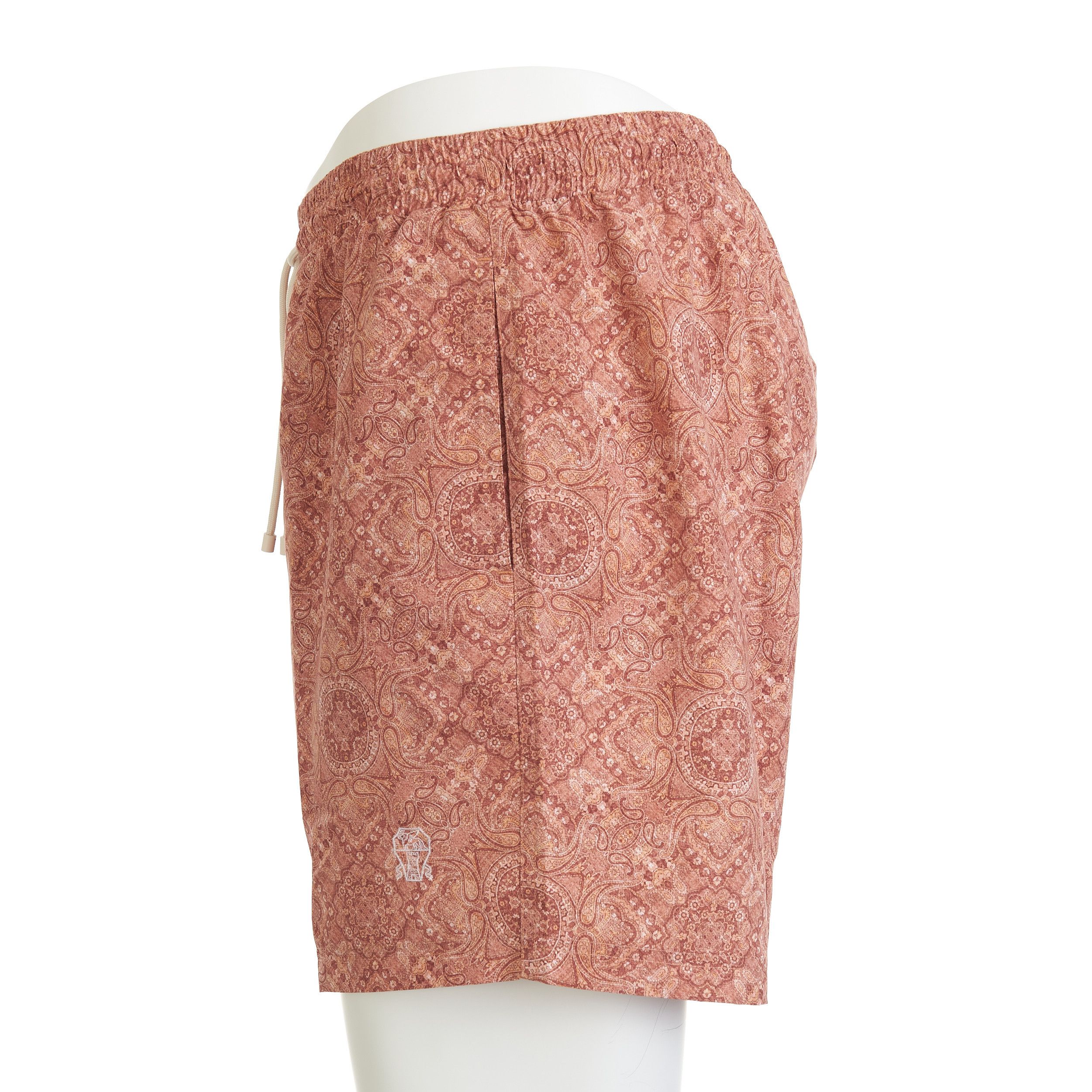 Brunello Cucinelli Swim Shorts With Paisley Print & Logo Embroidery Size M Size US 30 / EU 46 - 7 Thumbnail