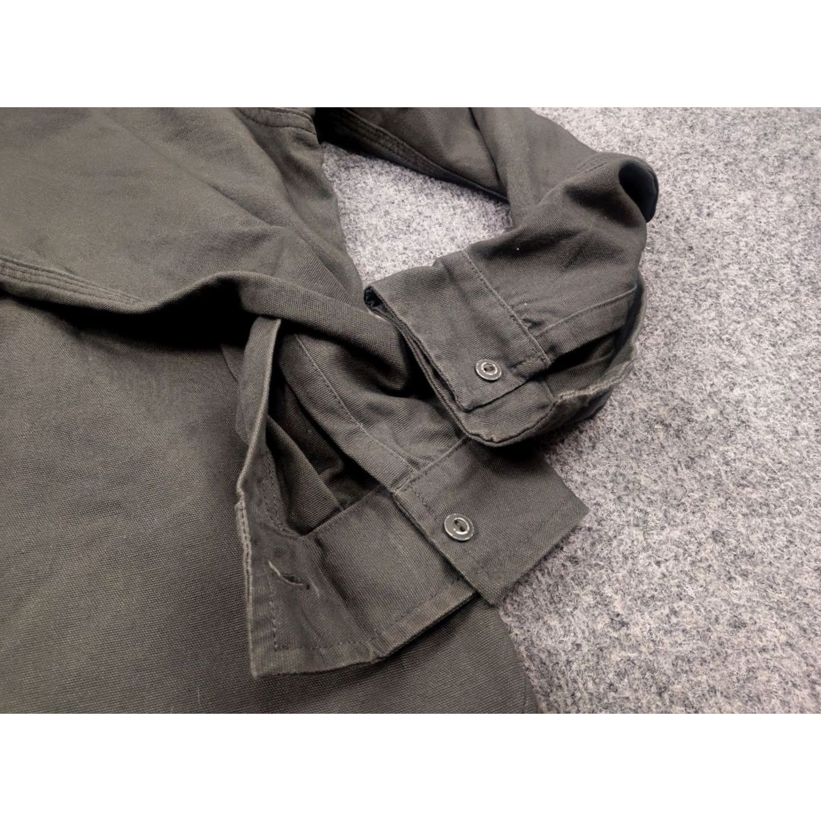 Tellason VINTAGE Tellason Olive Drab Flap Pockets Long Sleeve Button Up Work Shirt USA Size US S / EU 44-46 / 1 - 7 Thumbnail