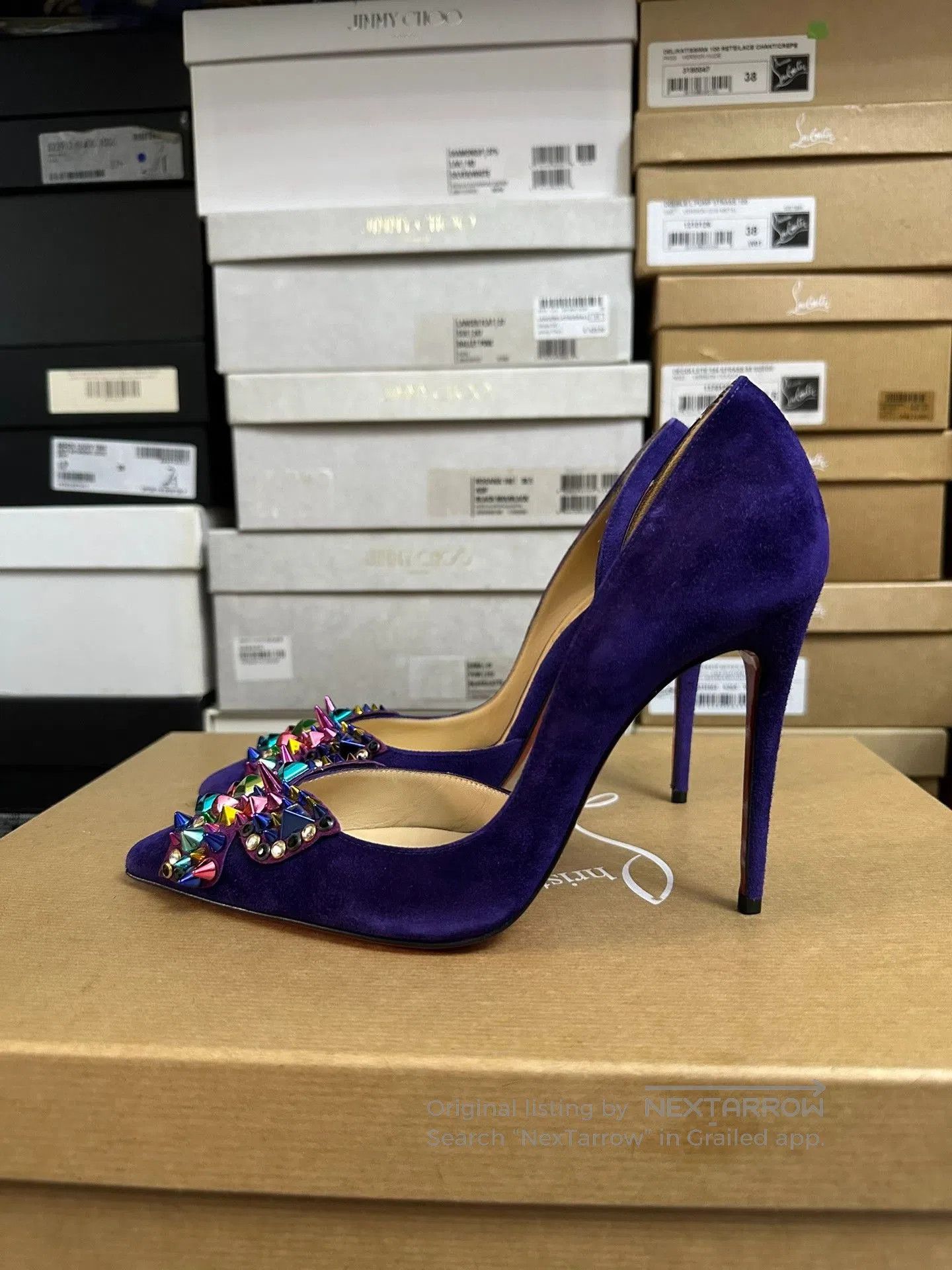 Christian Louboutin Christian Louboutin Color Stud Limited Heels. Size US 5 / IT 35 - 6 Thumbnail