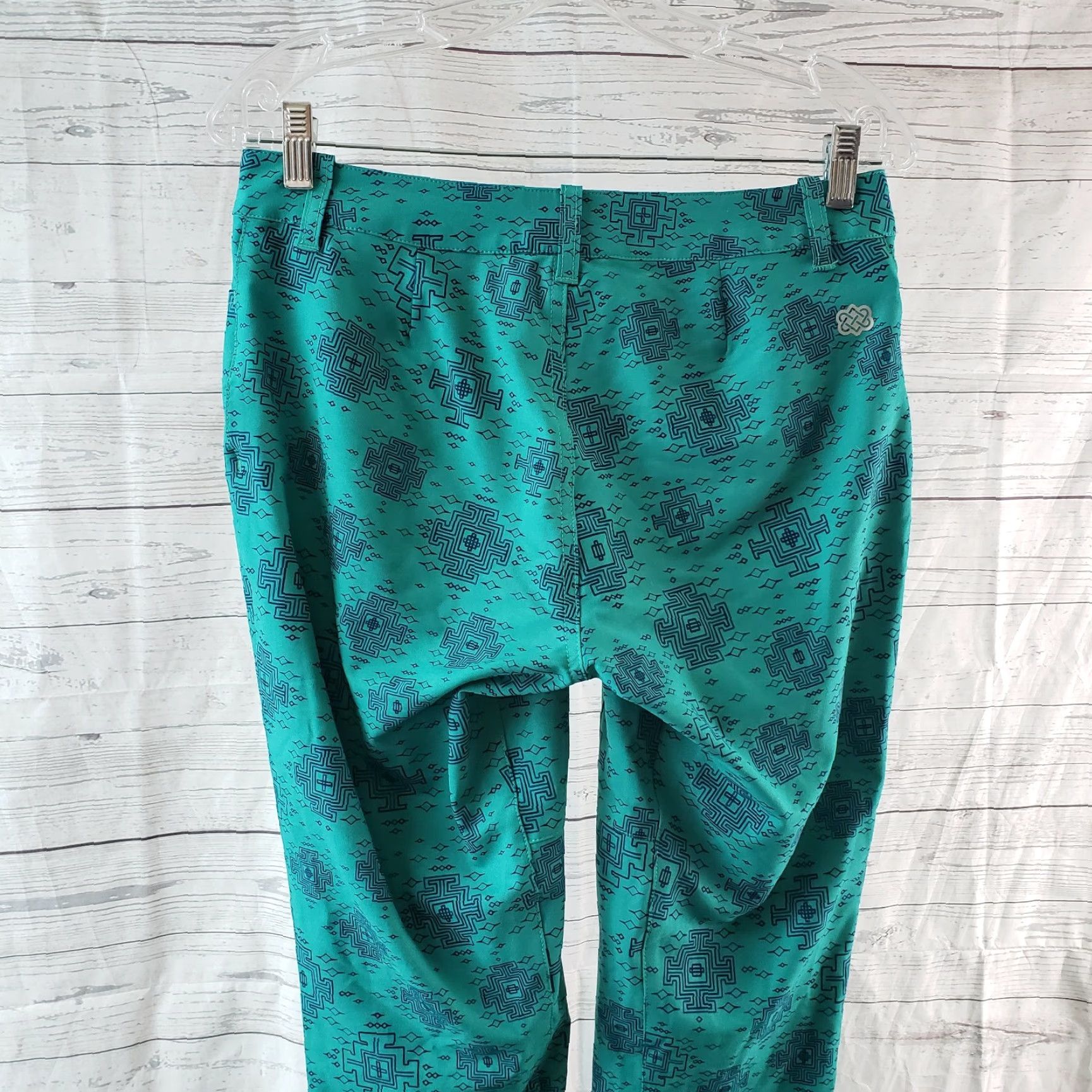 Vintage Sherpa Adventure Gear Womens Pants Sz 4 Blue Teal Low Rise Casual 29 Inseam Womens Size 27" / US 4 / IT 40 - 4 Thumbnail