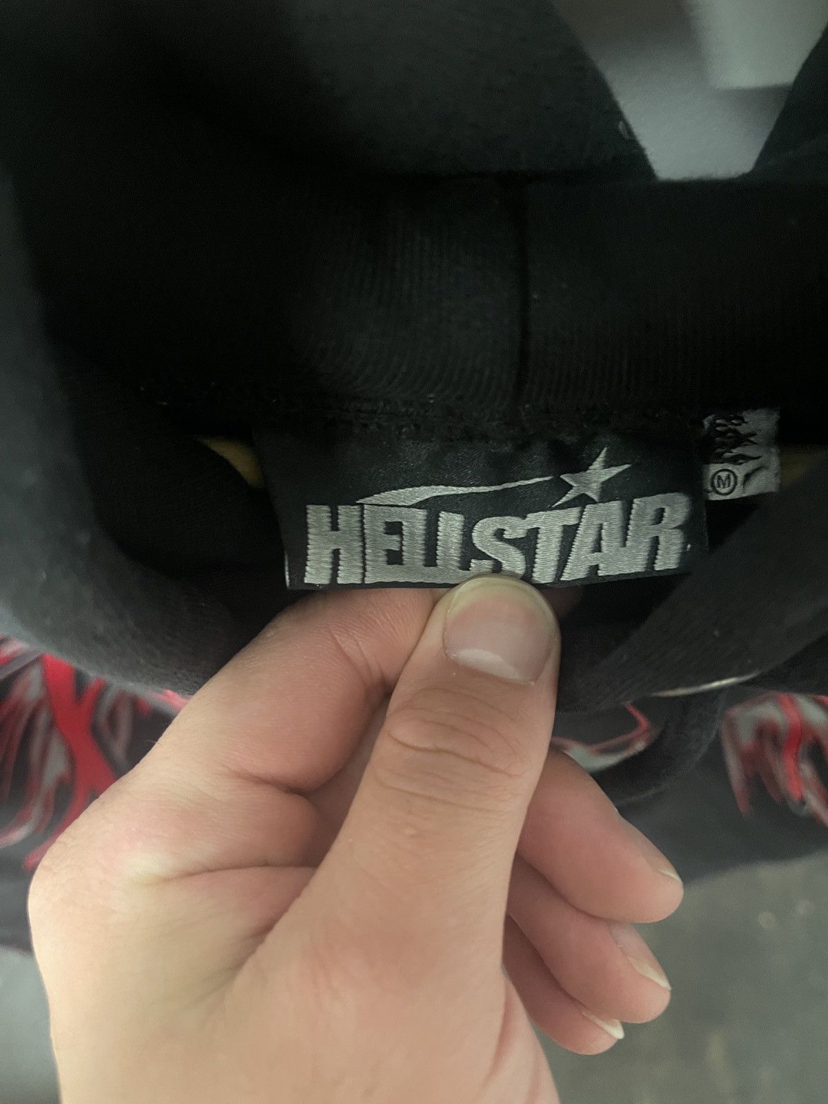 HELLSTAR Hellstar Sports Future Flame Hoodie 'Black' Size US M / EU 48-50 / 2 - 6 Thumbnail