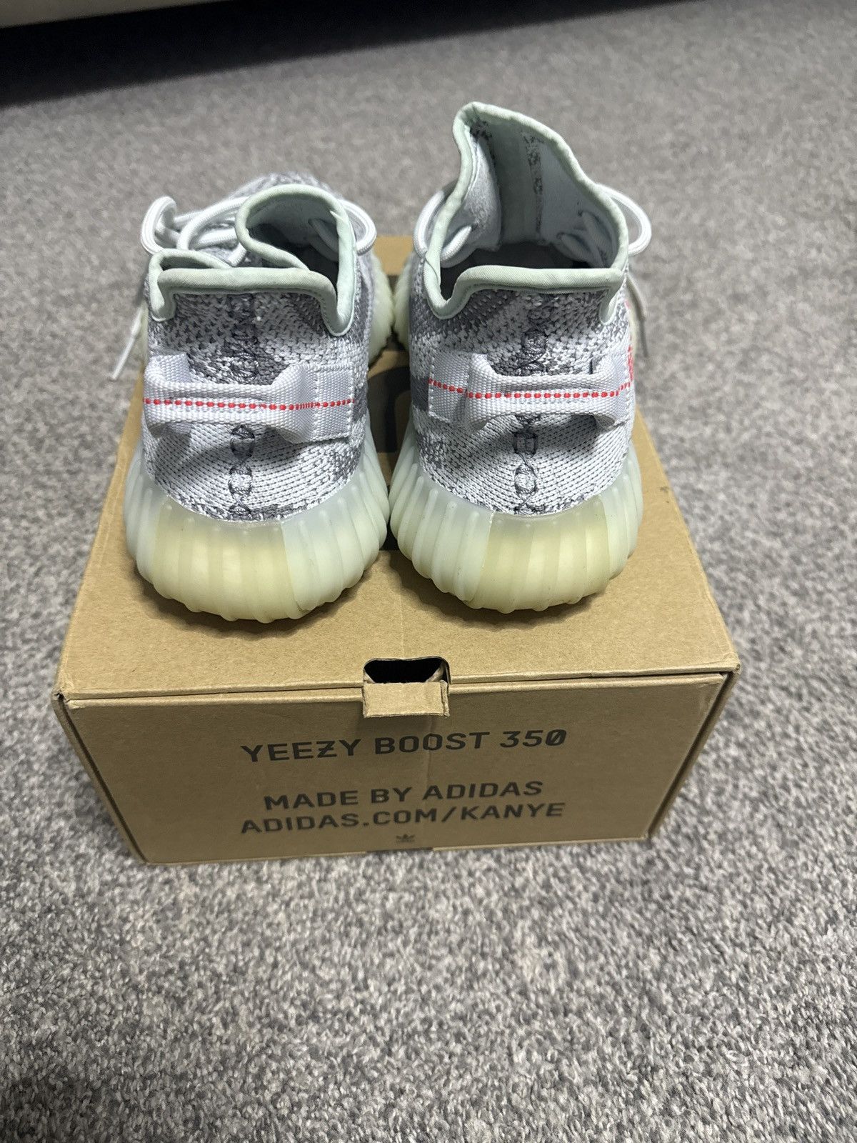 Yeezy Adidas Yeezy Boost 350 V2 Blue Tint Size US 8 / EU 41 - 4 Thumbnail