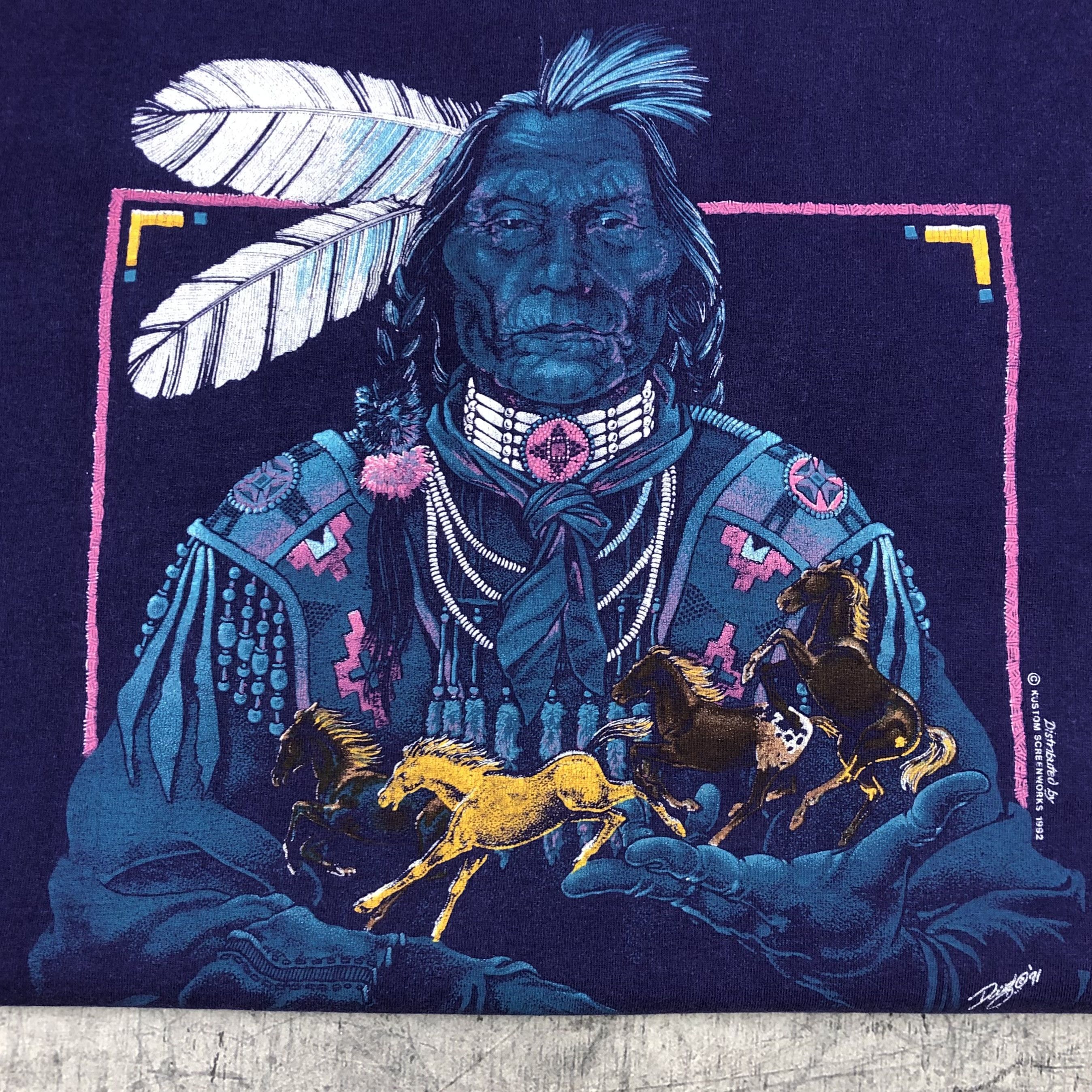 Vintage 1992 Native American Niagara Falls Canada Tee Size US M / EU 48-50 / 2 - 3 Thumbnail