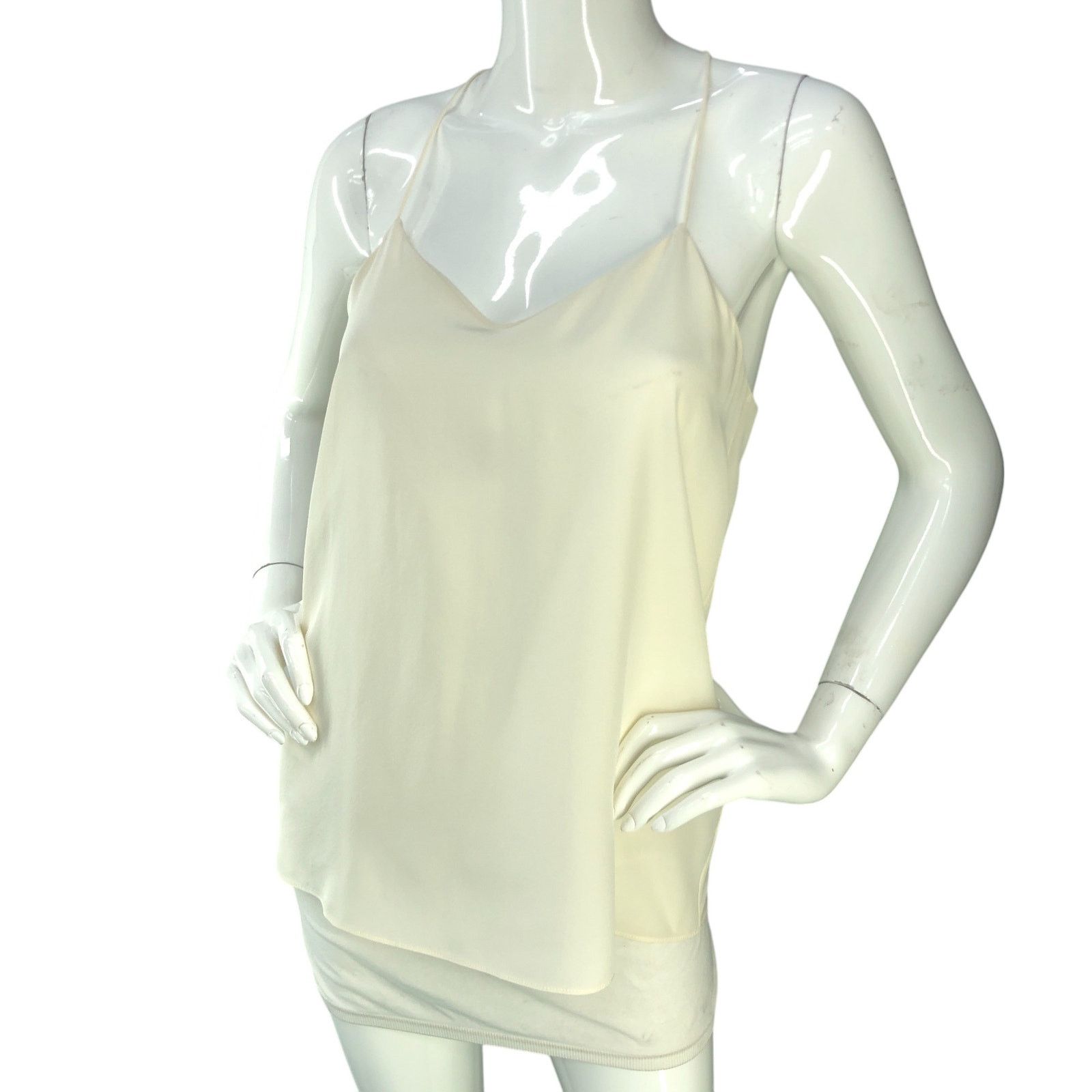 Tibi Tibi Sizs 4 Top Silk Shell Racerback Cami Spaghetti Strap Size S / US 4 / IT 40 - 1 Thumbnail