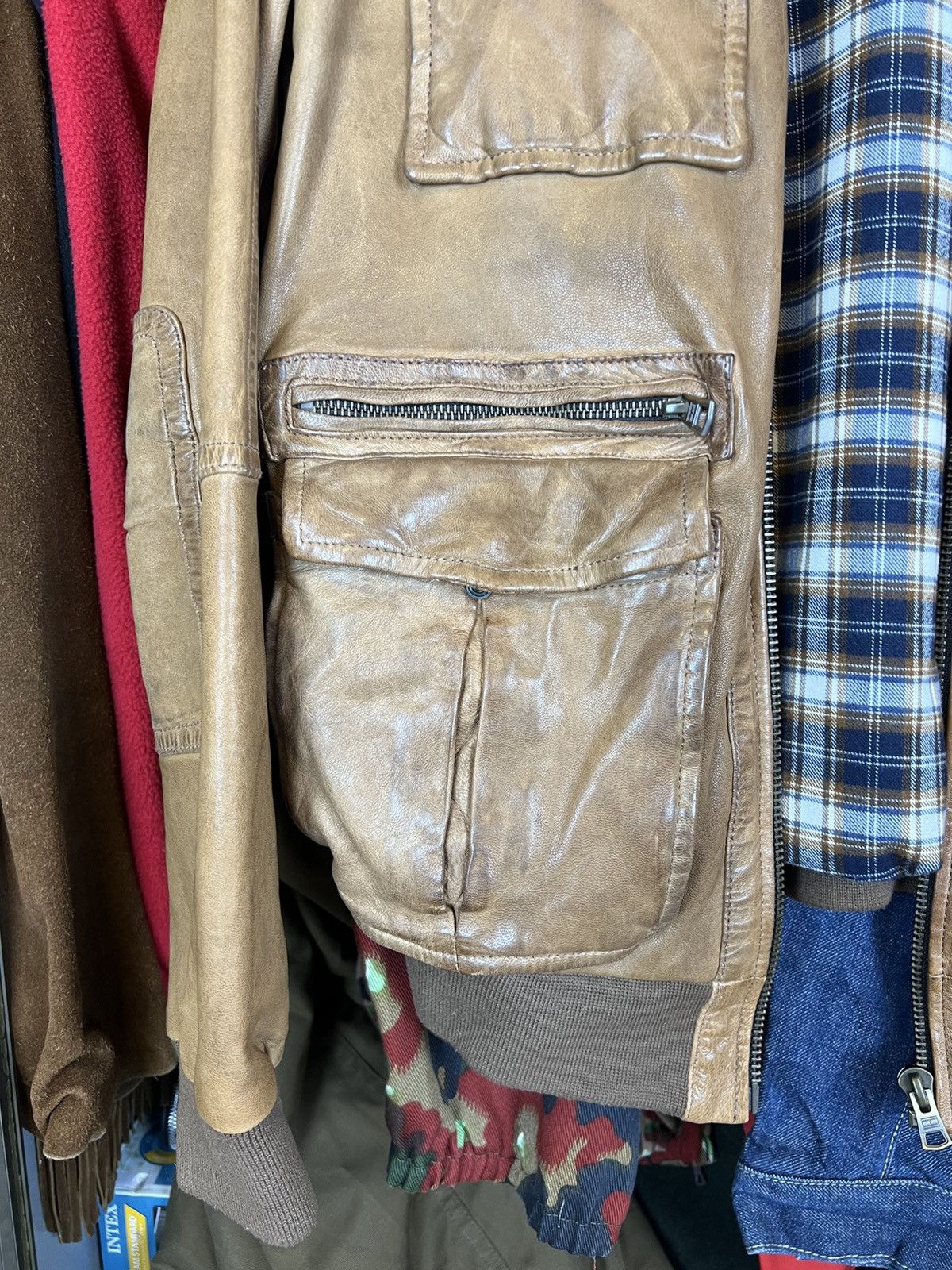 Tommy Hilfiger Vintage Tommy Hilfiger leather jacket brown moto Size US M / EU 48-50 / 2 - 5 Thumbnail