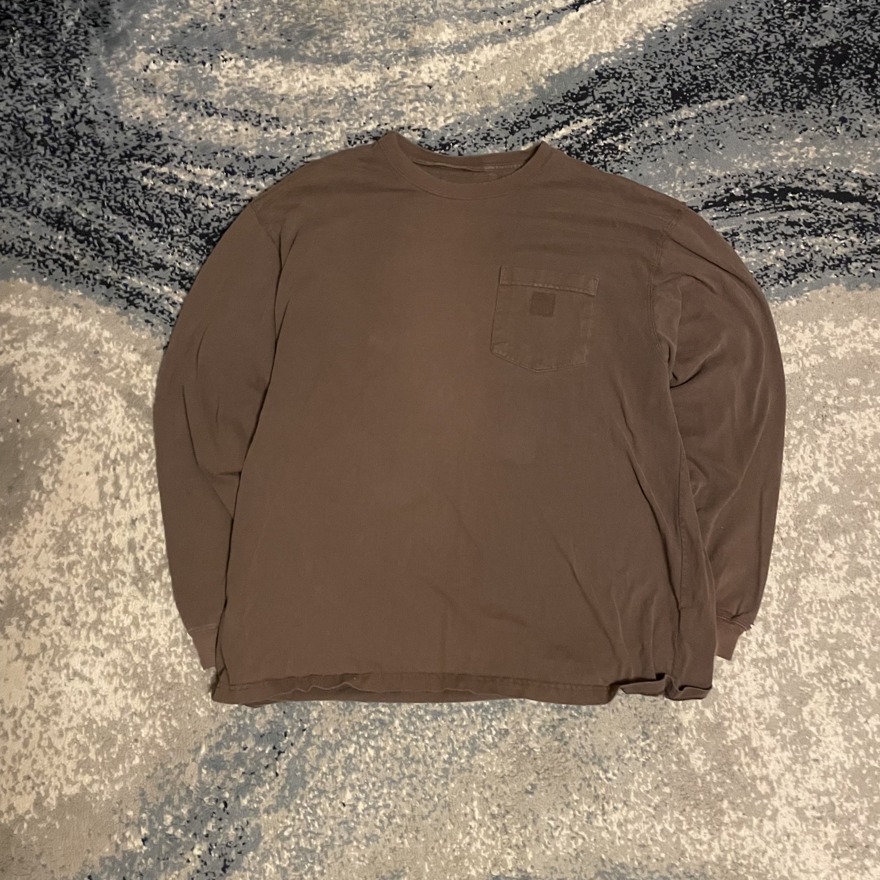 Carhartt Distressed Carhartt Long Sleeve Shirt Brown Large Y2K Size US L / EU 52-54 / 3 - 1 Thumbnail