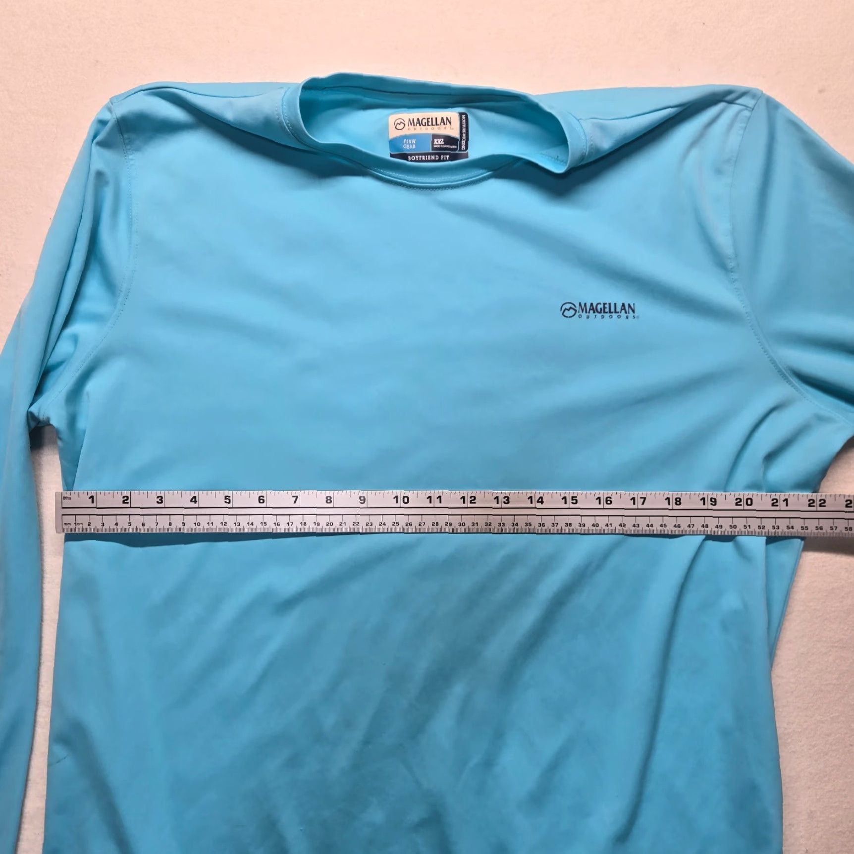 Vintage Magellan Outdoors Women's 2XL Blue Graphic Long Sleeve T-Shirt Activewear Fishing Hiking Pullover Size XXL / US 16-18 / IT 52-54 - 4 Thumbnail