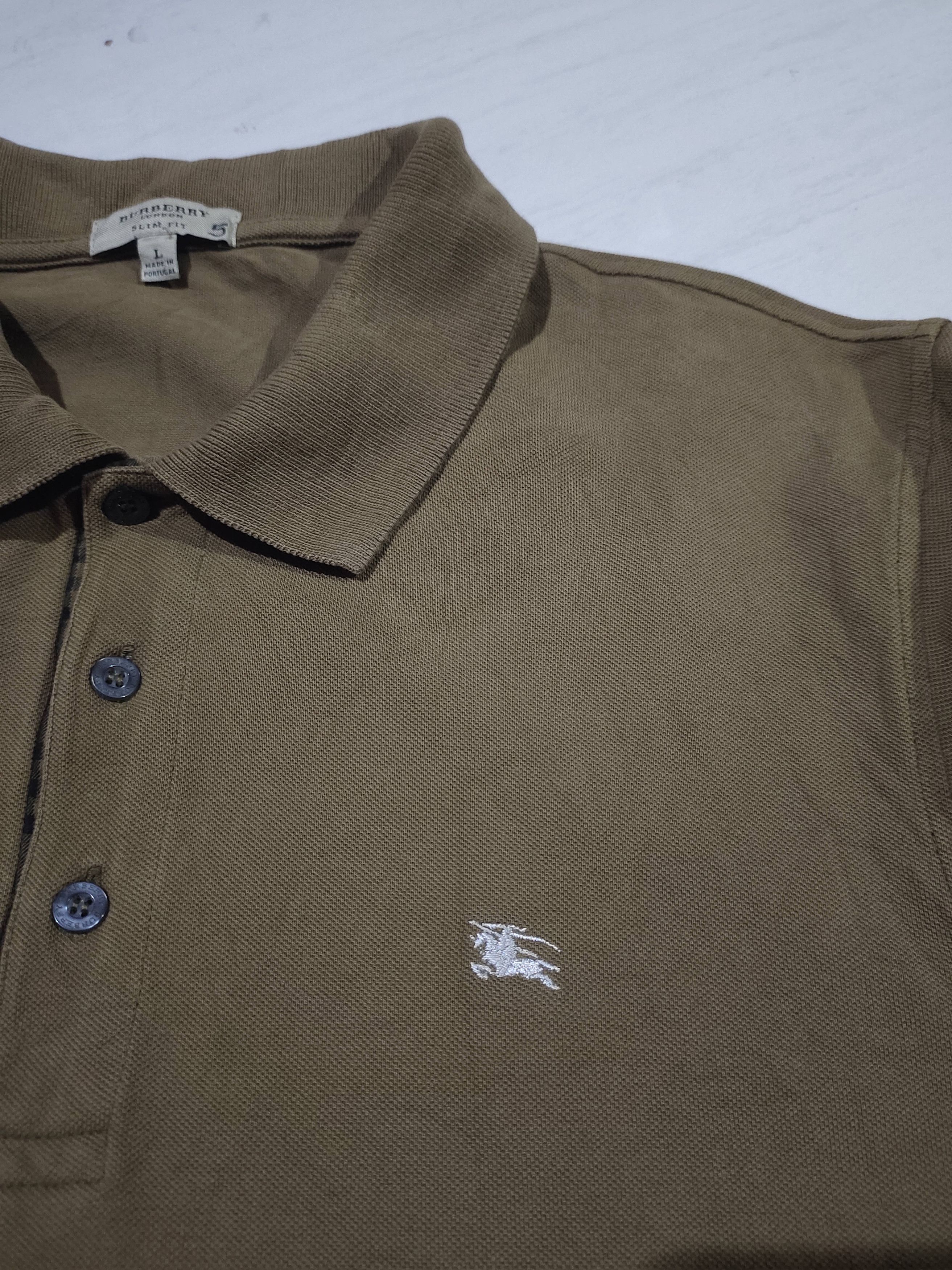 Burberry Burberry Polo Longsleeve Size US L / EU 52-54 / 3 - 3 Thumbnail
