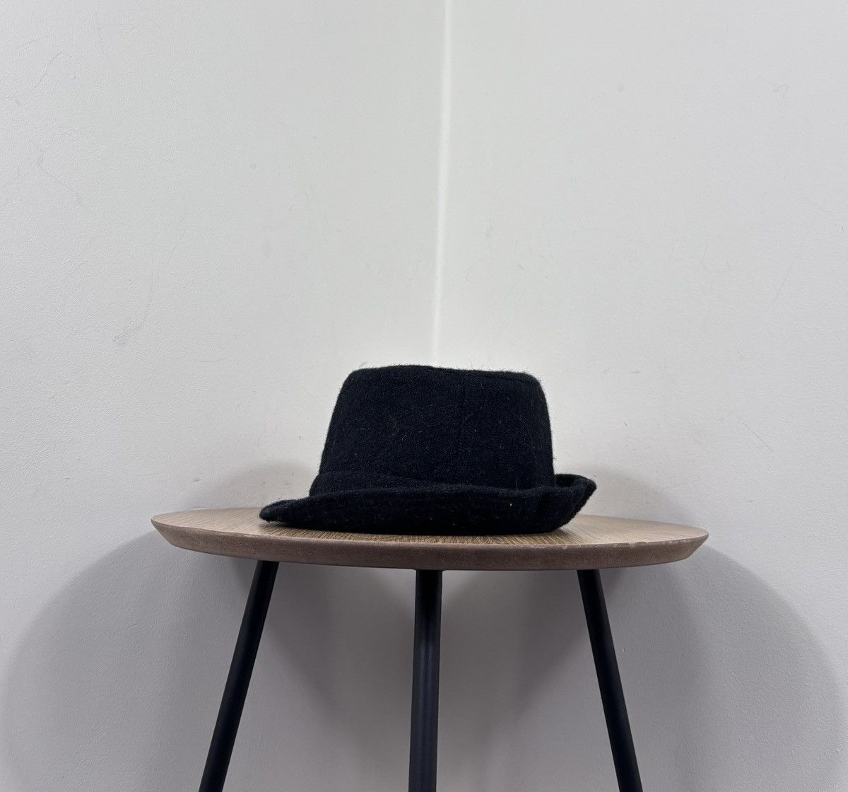 Harris Tweed Lierys Harris Tweed Black Wool Trilby Fedora Hat Size ONE SIZE - 2 Thumbnail
