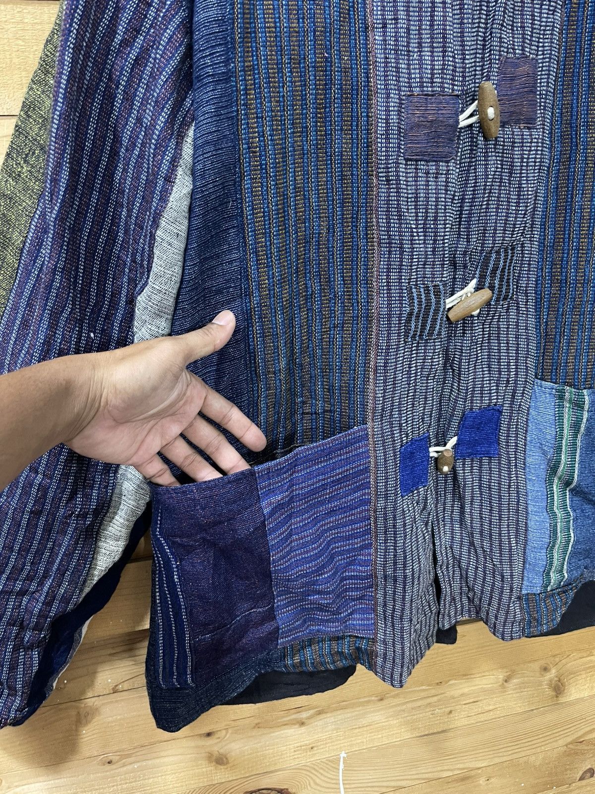Folk Offernow🔥Vintage folk art patchwork reversible boro jacket Size US XXL / EU 58 / 5 - 3 Thumbnail