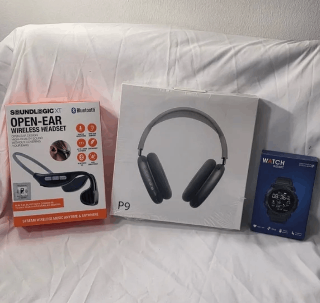 Other BUNDLE ( GREEN P9 Headphones + SoundLogic + Black Watch) Size ONE SIZE - 1 Preview