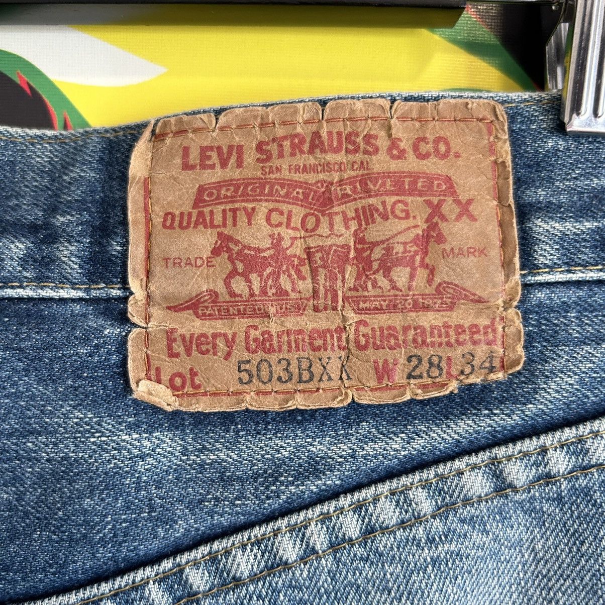 Levi's Vintage 503BXX 90s Selvedge Denim Size US 28 / EU 44 - 13 Thumbnail