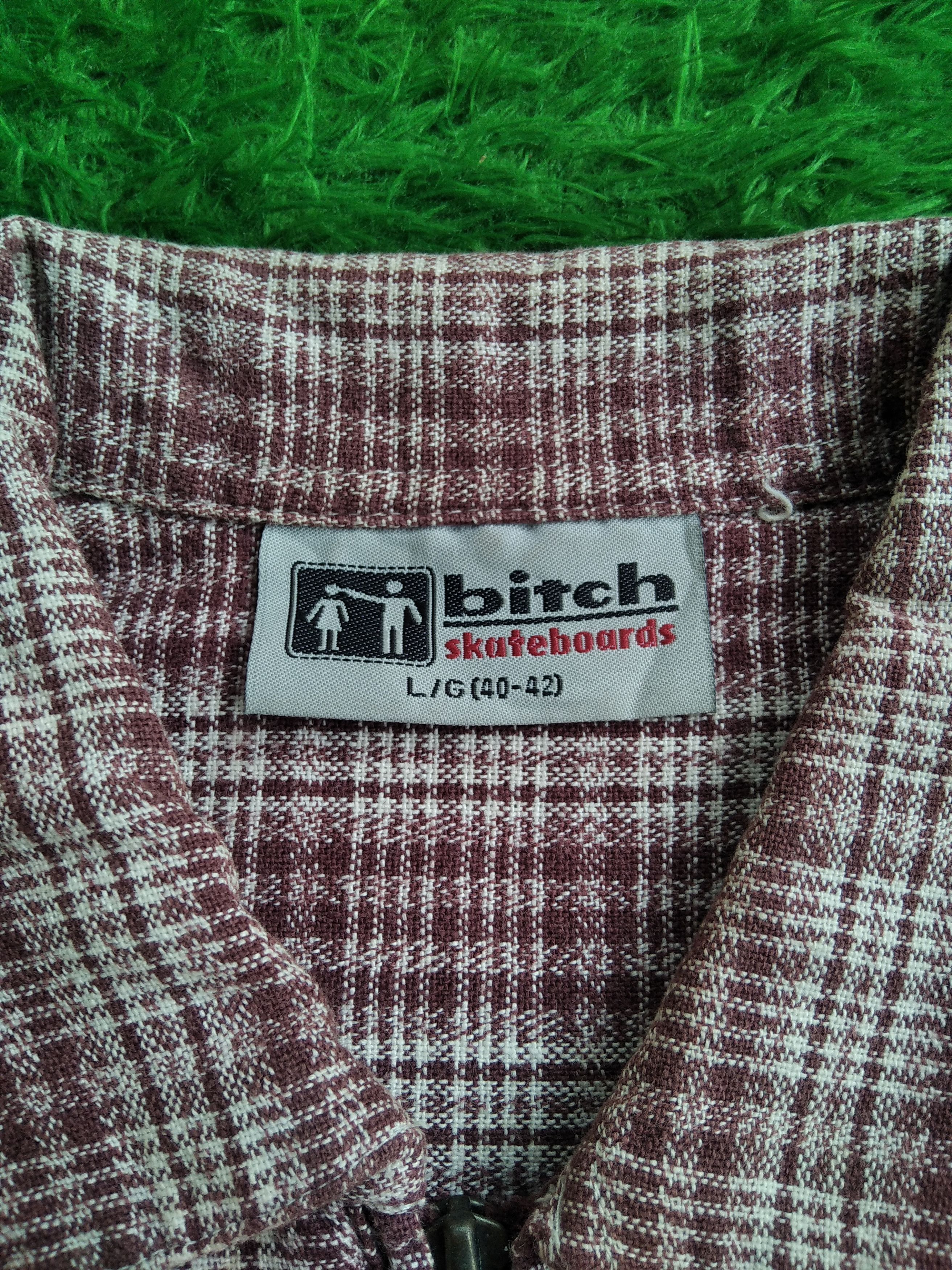 Girl Skateboards × Vintage VTG 90s Bitch Skateboard Half Zip Croped Boxy Shirt Size US L / EU 52-54 / 3 - 5 Thumbnail