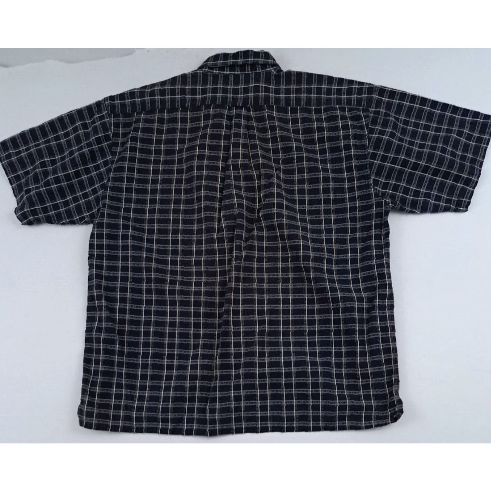 Big Dogs VINTAGE Big Dogs Casual Shirt Chex&Stripes Blue XL Full Button Men Size US XL / EU 56 / 4 - 3 Thumbnail