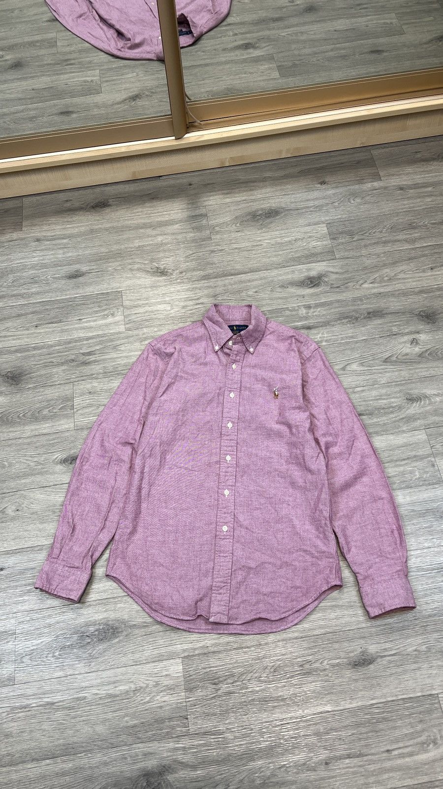 Polo Ralph Lauren Polo Ralph Lauren Vintage Pink Oxford Button Down slim Shirt Size US S / EU 44-46 / 1 - 1 Thumbnail