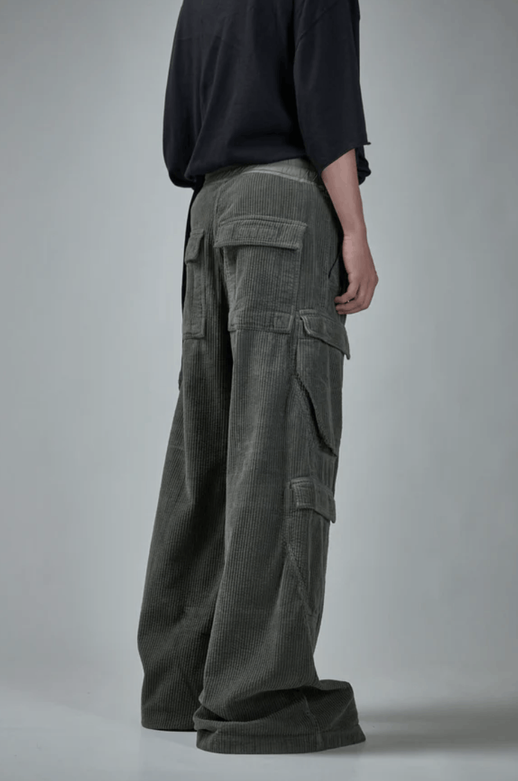 Rick Owens Drkshdw BNWT Double Jumbo Cargo Belas Corduroy Size US 30 / EU 46 - 3 Thumbnail