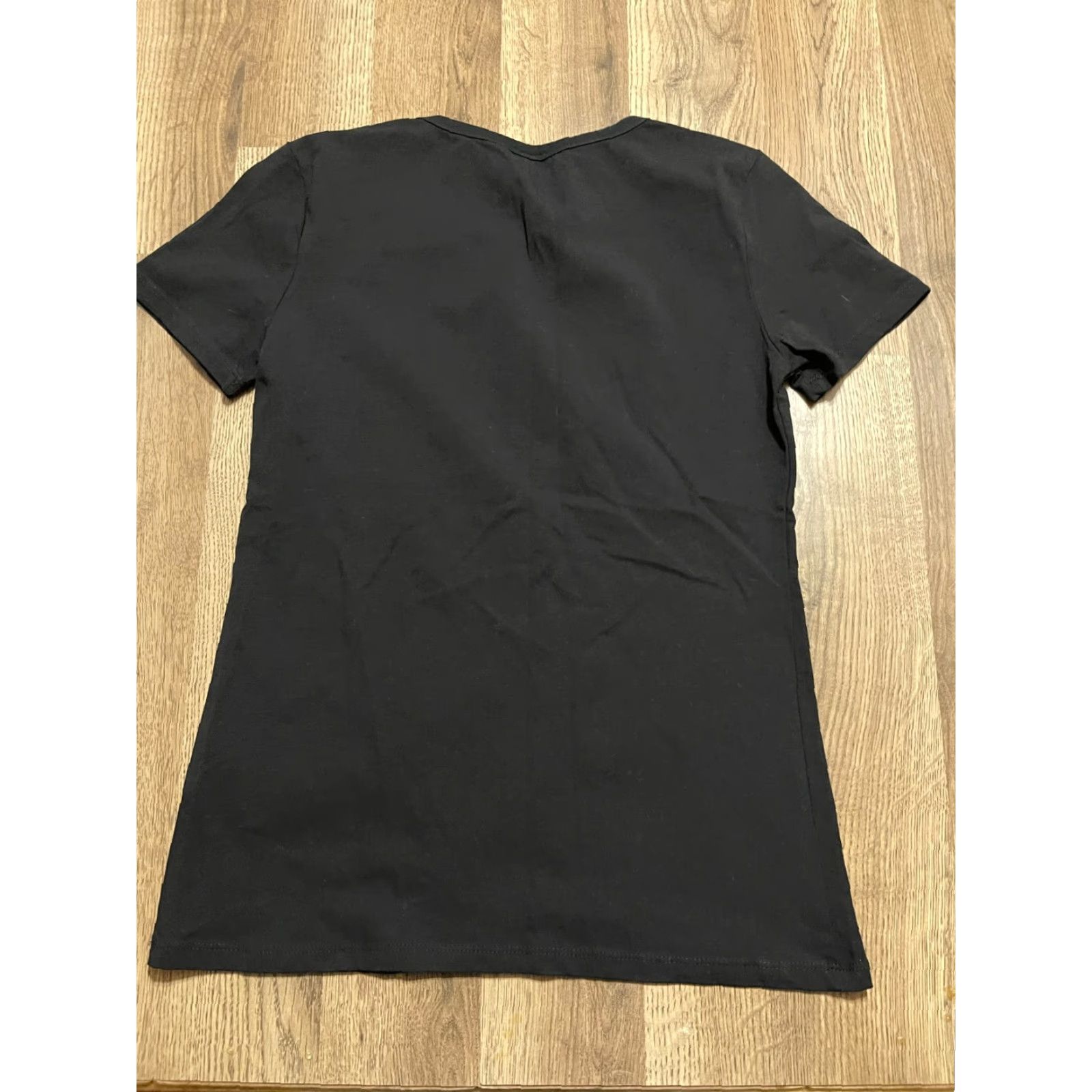 H&M H&M Shirt Women Mid Black Short Sleeve Crew Neck T-Shirt Casual Modern Basic Regular Size M / US 6-8 / IT 42-44 - 2 Thumbnail