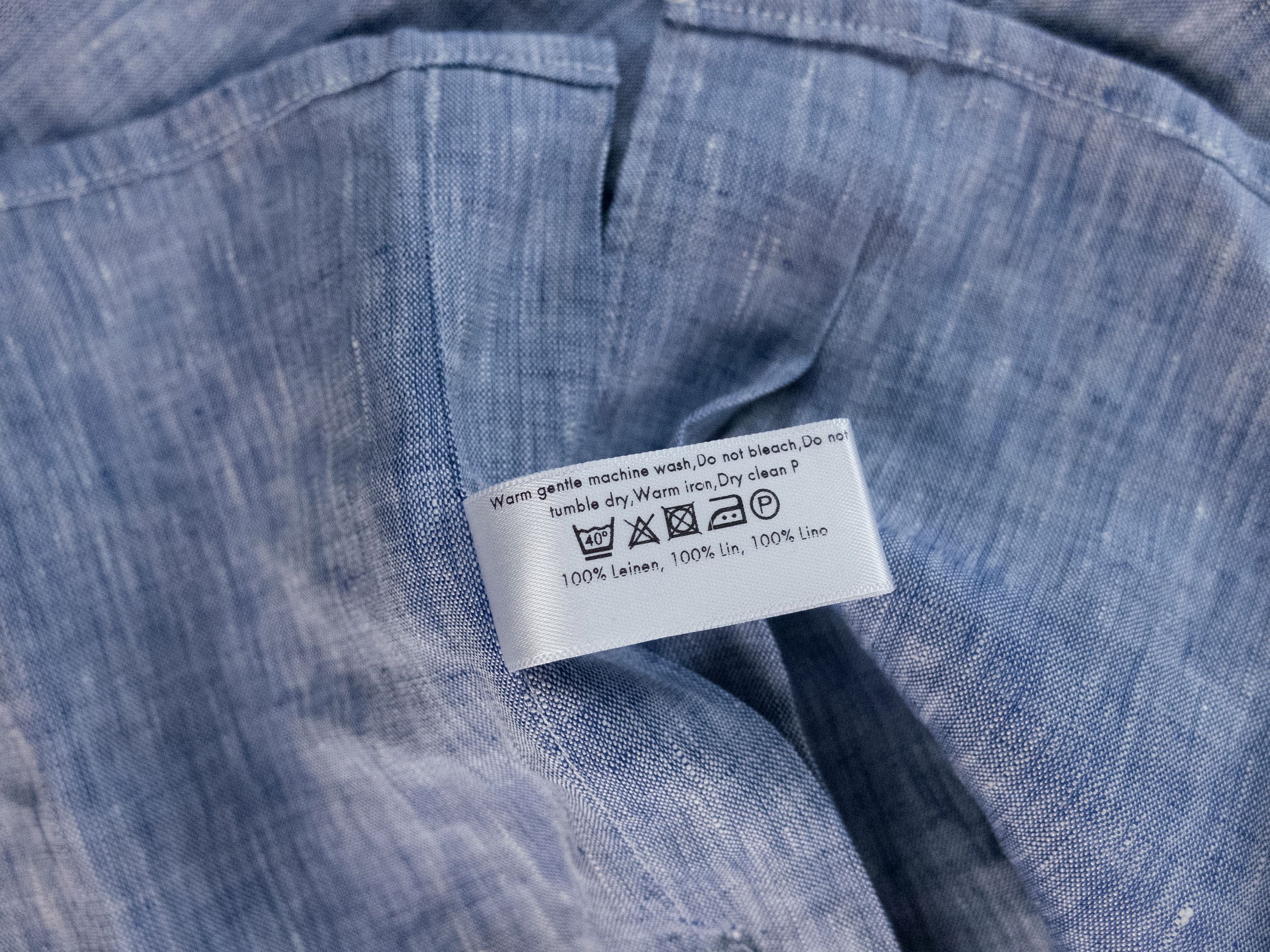 Eton ETON of Sweden contemporary fit blue linen shirt 41 Large Size US L / EU 52-54 / 3 - 8 Thumbnail