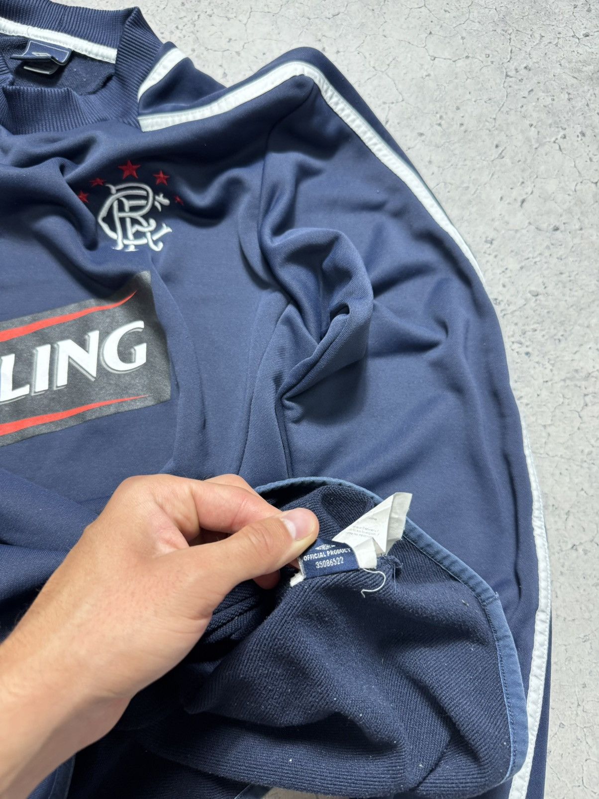 Umbro Umbro FC Glasgow Rangers Vintage Football Soccer Sweatshirt Size US M / EU 48-50 / 2 - 10 Thumbnail