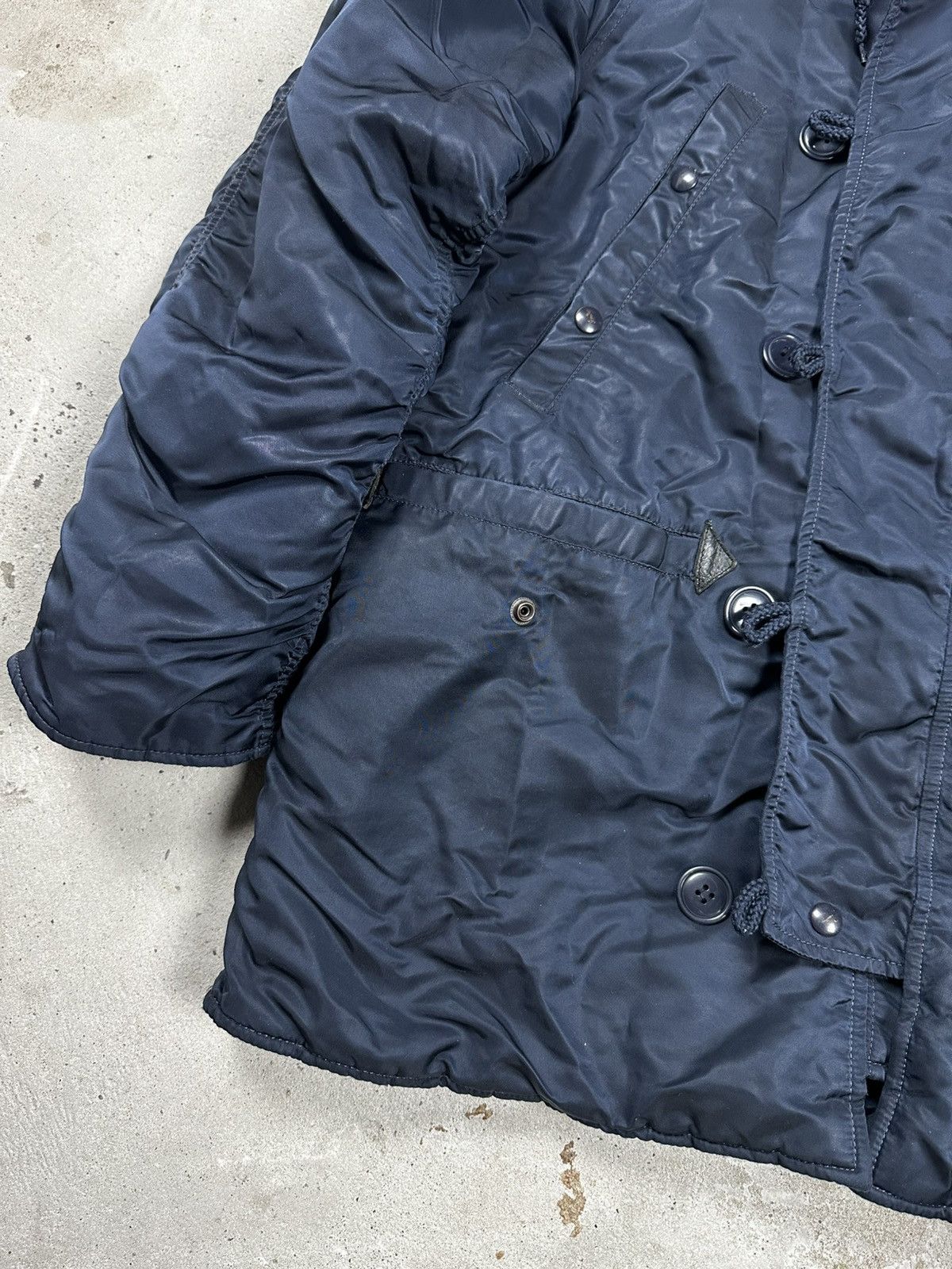 Alpha Industries × Vintage Vintage Y2K Alpha Industries Parka N-3B N Navy Jacket Size US M / EU 48-50 / 2 - 8 Thumbnail