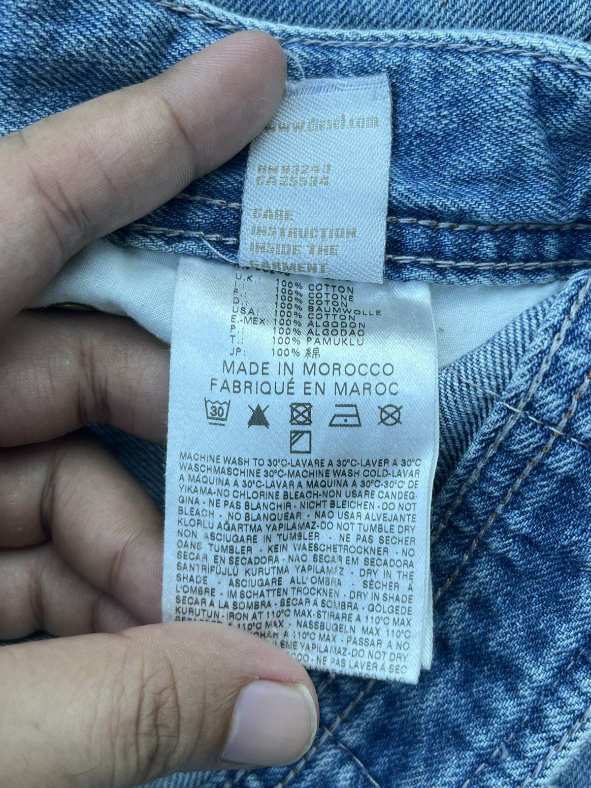 Diesel Vintage Y2K Diesel Larkee Light Blue Distressed Classic Jean Size US 32 / EU 48 - 15 Thumbnail