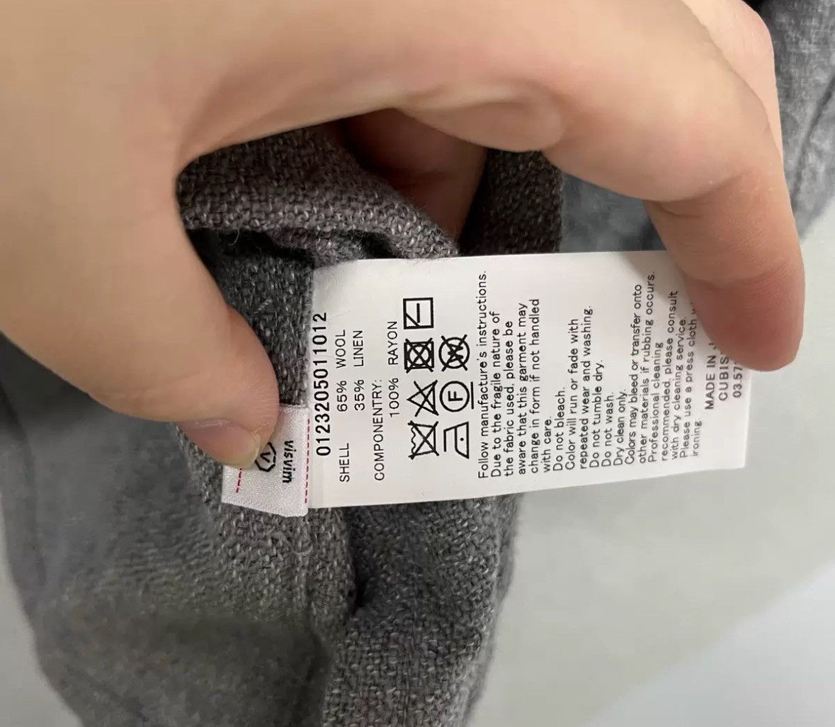 Visvim Visvim's new gray Cuban collar button up long sleeved shirt Size US M / EU 48-50 / 2 - 5 Thumbnail