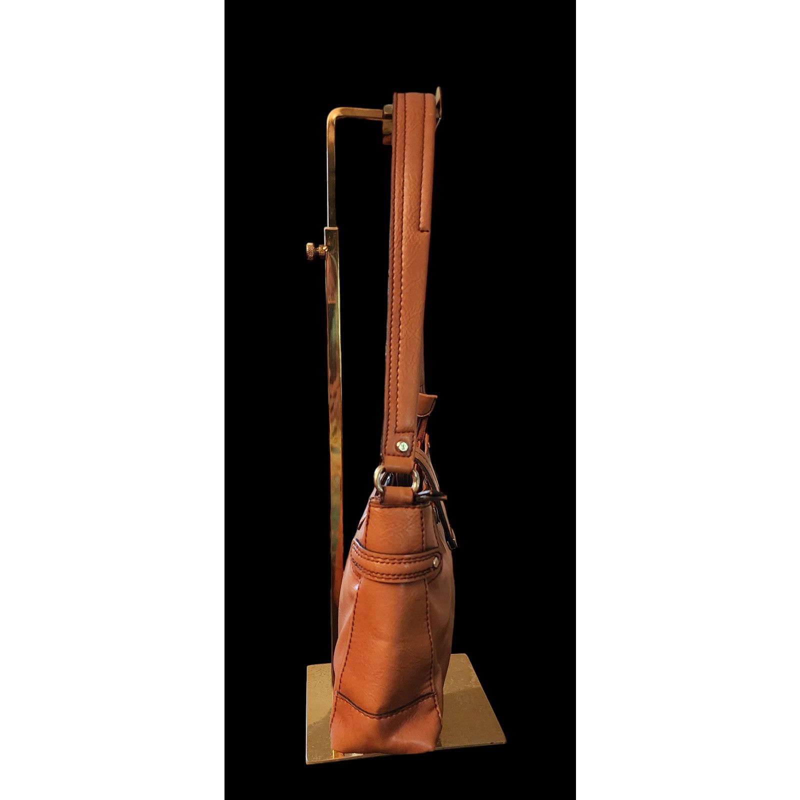 Liz Claiborne Liz Claiborne Faux Leather Small Handbag Purse tan Size ONE SIZE - 7 Thumbnail