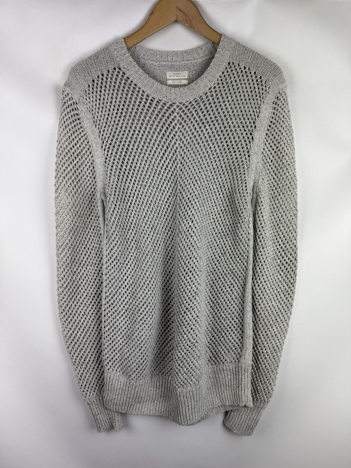 Allsaints Allsaints Bannok Crew Heavy Knit AvantGarde Sweater Pullover Size US L / EU 52-54 / 3 - 1 Thumbnail