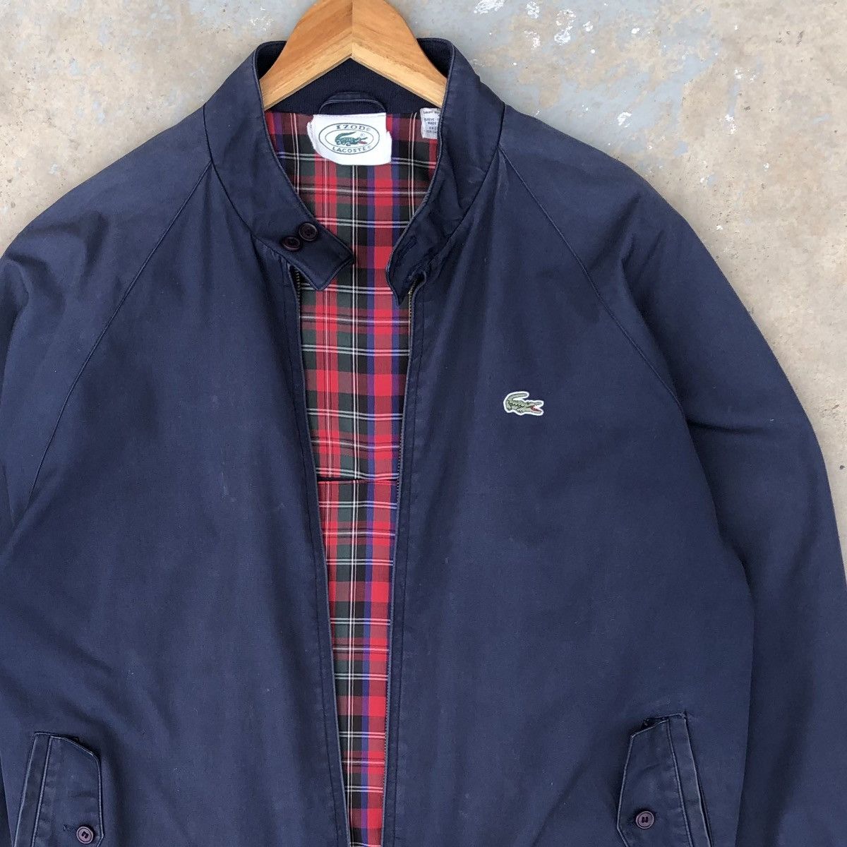 Lacoste Vintage 90s Izod Lacoste Men’s Zip Up Bomber Jacket Size US L / EU 52-54 / 3 - 8 Thumbnail