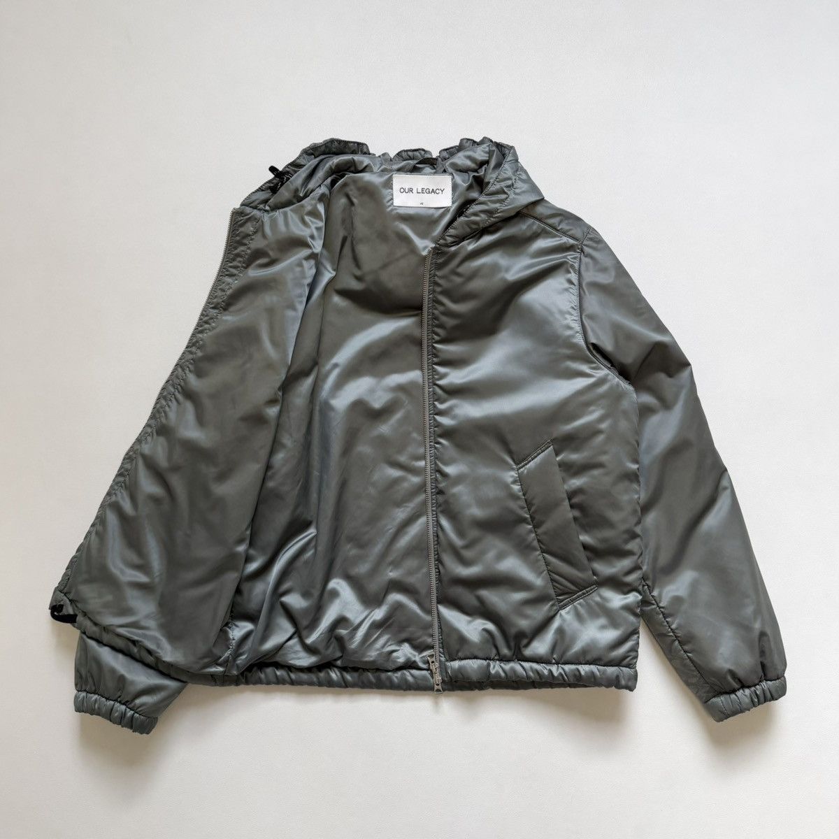 Our Legacy Sample Shimmer Sage Nylon Puffer Jacket Size US M / EU 48-50 / 2 - 12 Thumbnail