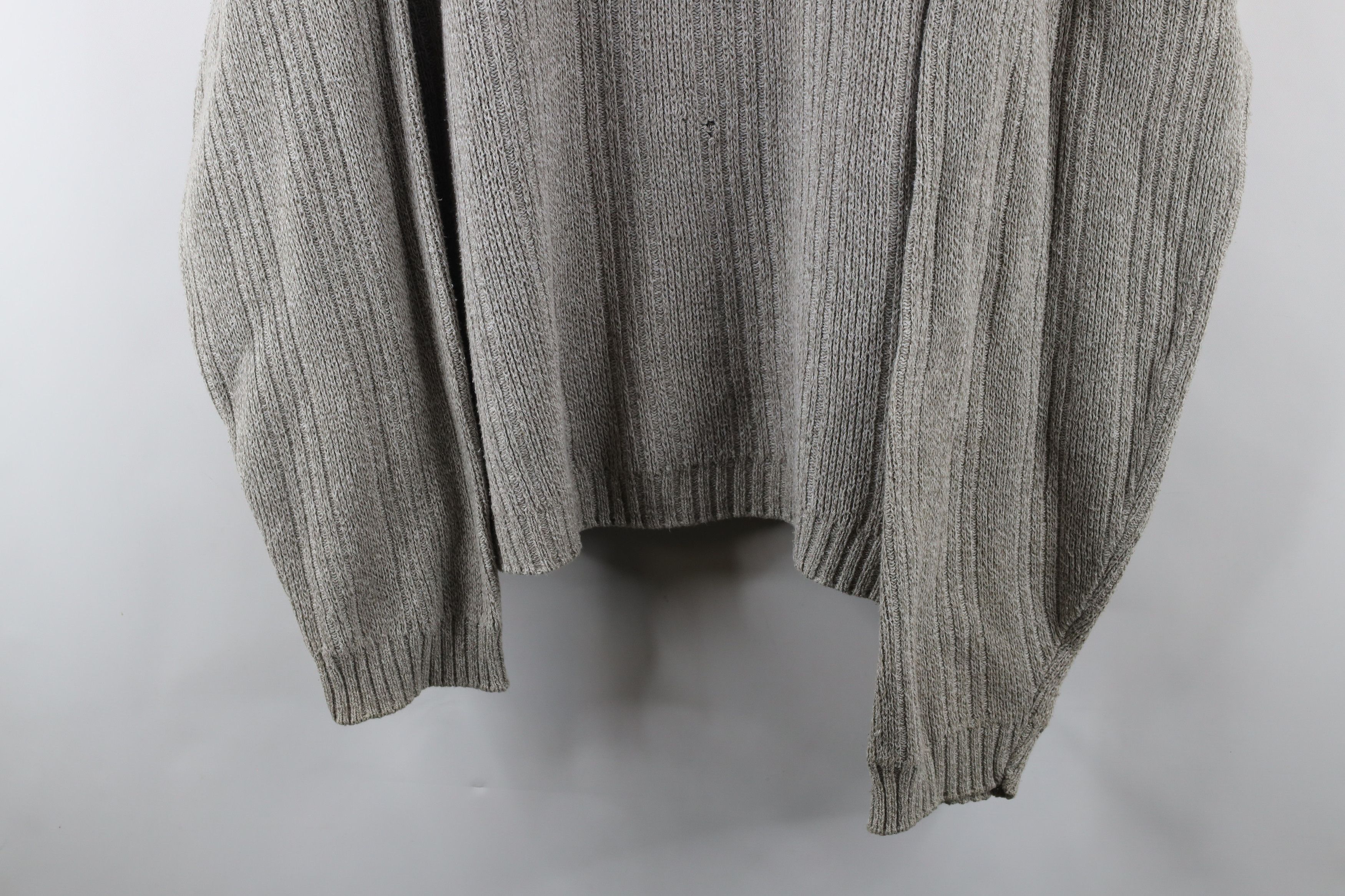Vintage Vintage 90s Streetwear Blank Marled Ribbed Knit Sweater Size US XXL / EU 58 / 5 - 3 Thumbnail