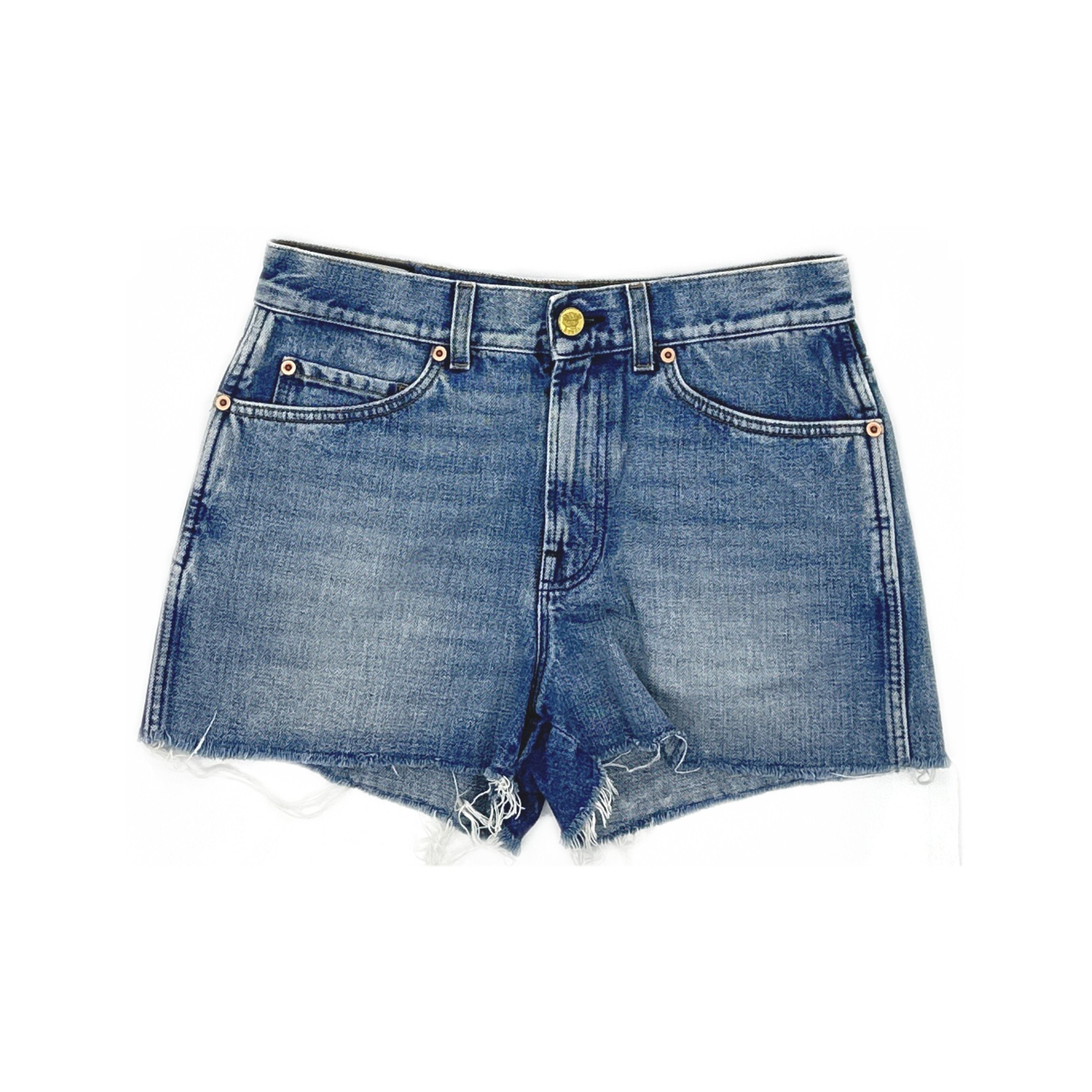 Gucci Gucci Strawberry Guccy Denim Shorts 26 Size 26" / US 2 / IT 38 - 1 Thumbnail