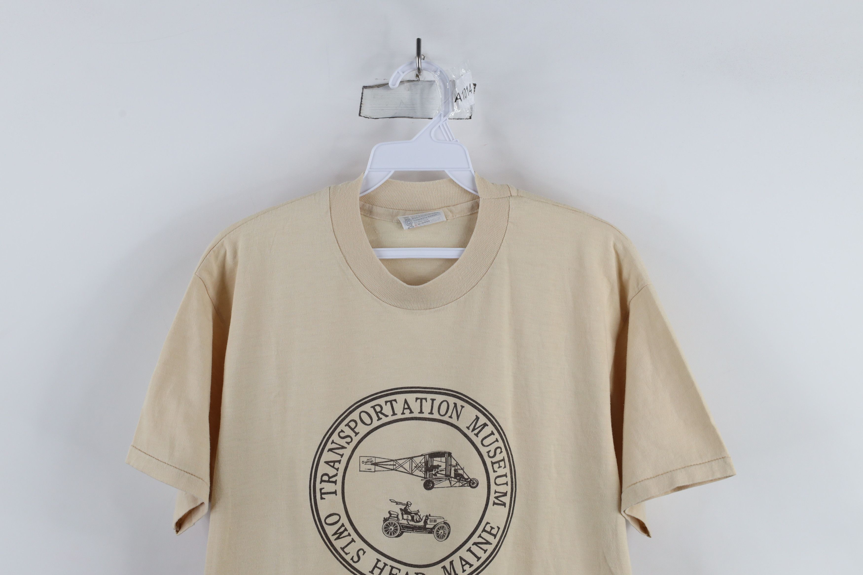 Vintage Vintage 80s Transportation Museum Owls Head Maine T-Shirt Size US L / EU 52-54 / 3 - 2 Thumbnail