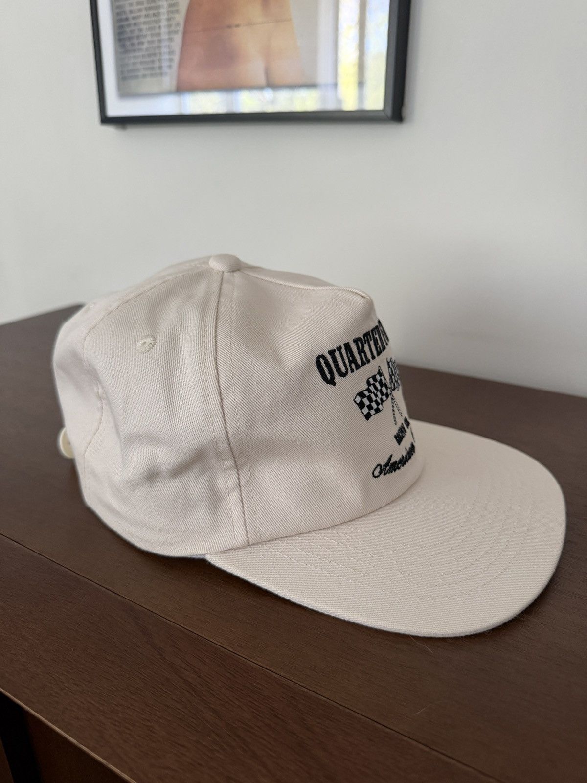 Other Quarter Four Collective racing co cream trucker hat Size ONE SIZE - 7 Thumbnail