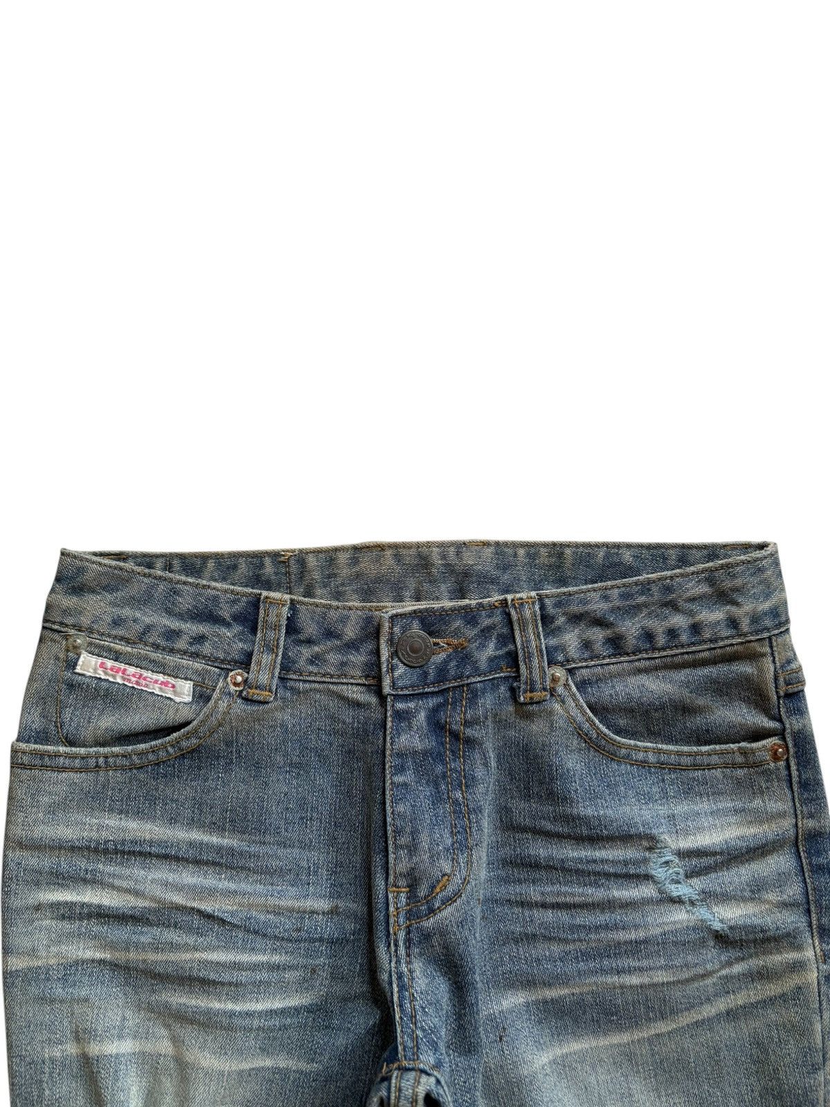 Japanese Brand Vintage Japanese Brand Mud Wash Distress Ripped Flare Jeans Size 26" / US 2 / IT 38 - 4 Thumbnail