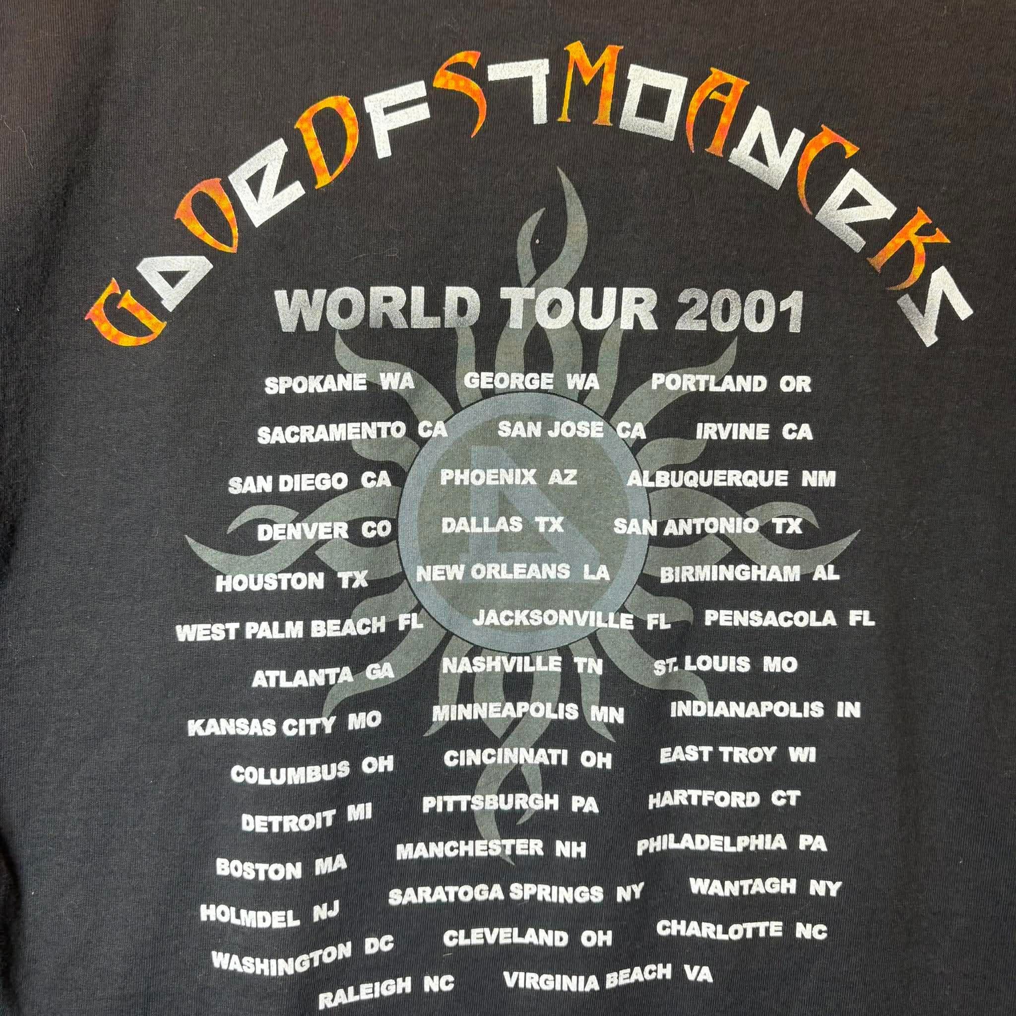 Band Tees Vintage Style Godsmack Sun Logo Rock Band T Shirt Size US L / EU 52-54 / 3 - 7 Thumbnail