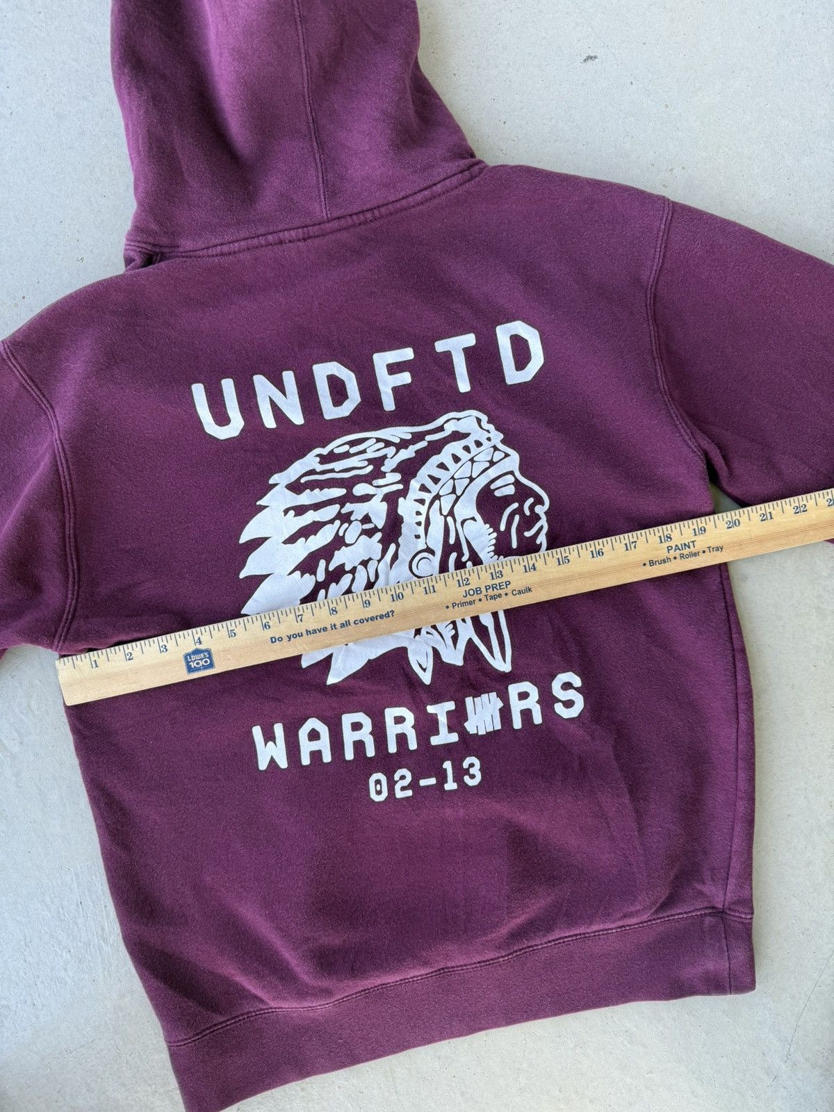 Undefeated Vintage Undefeated x Warriors Graphic Hoodie Size US S / EU 44-46 / 1 - 7 Thumbnail