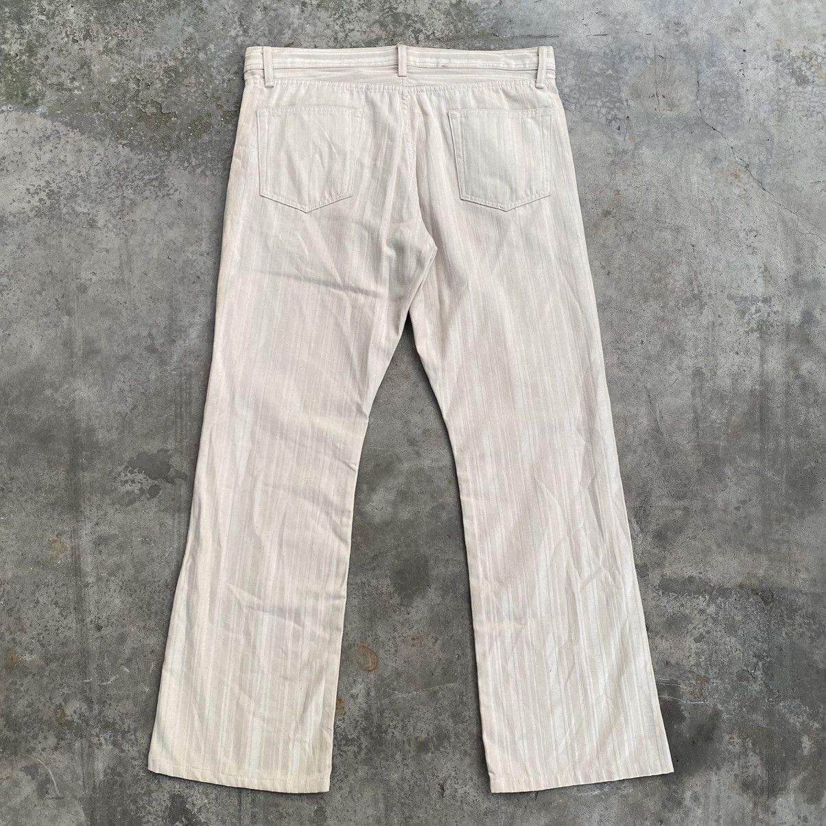 Designer × Japanese Brand × semanticdesign Semantic Design Stripe Flare Jeans Size US 34 / EU 50 - 4 Thumbnail