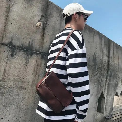 Japanese Brand Retro brown faux leather shoulder bag Size ONE SIZE - 2 Thumbnail