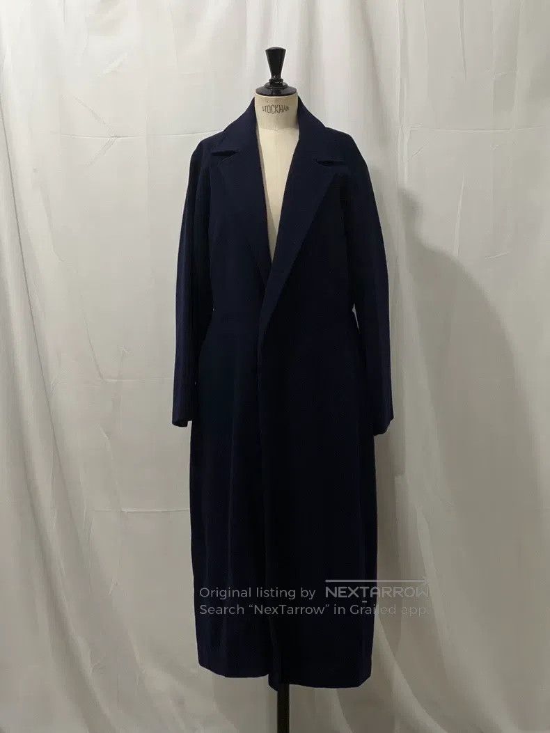 Yohji Yamamoto Yohji Yamamoto size os Early '90s dark blue wool ruffled wa Size US M / EU 48-50 / 2 - 1 Thumbnail