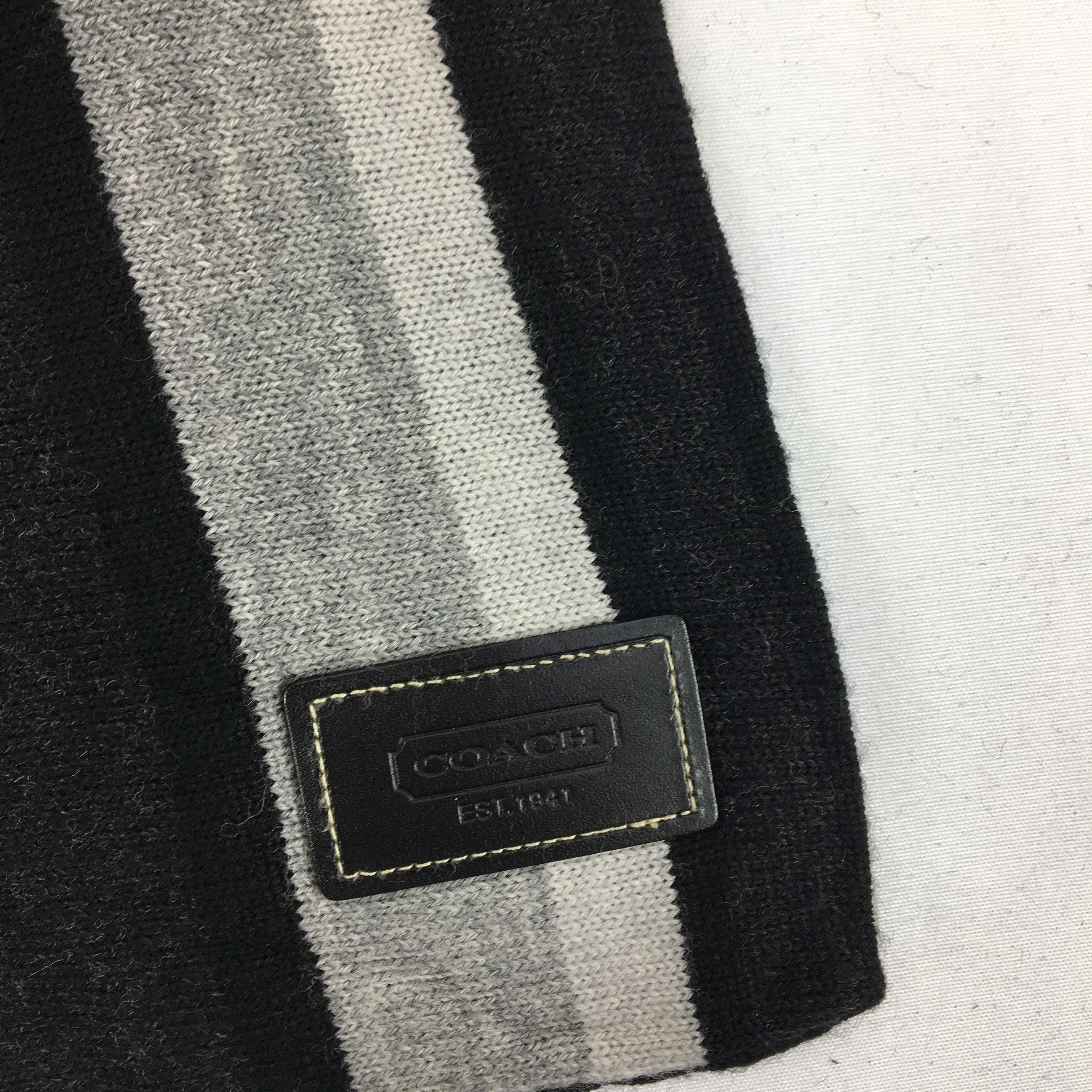 Coach Vintage Coach Muffler Wool Cashmere Scarves Size ONE SIZE - 4 Thumbnail