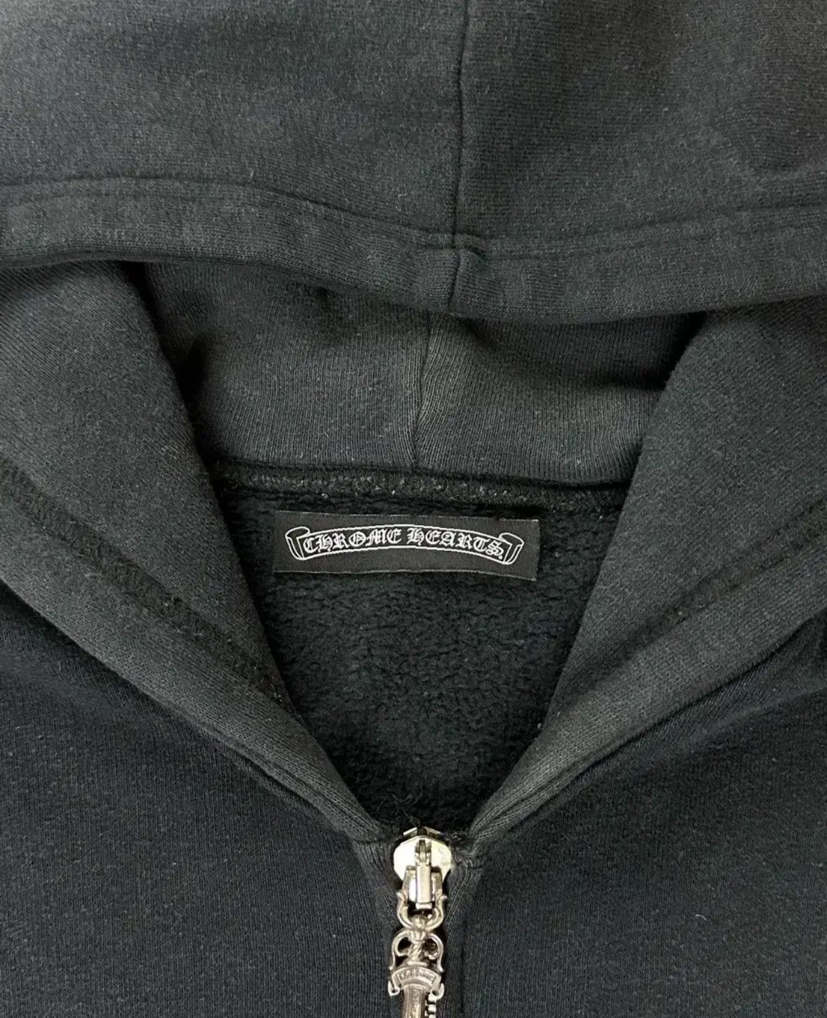 Chrome Hearts *rare* Cross Leather Patch Two Way Zip Up Hoodie Size US M / EU 48-50 / 2 - 5 Thumbnail