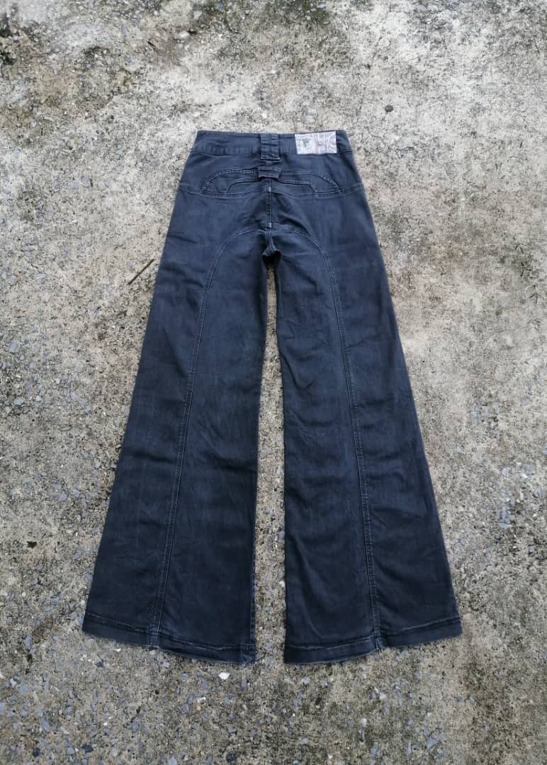 Japanese Brand Be You K United Kingdom Wide Leg Pants Size 25" / US 0 / IT 36 - 2 Thumbnail