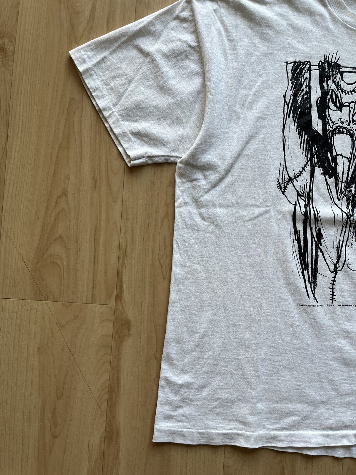 Vintage vintage 90s clive barker frankenstein t shirt Size US XL / EU 56 / 4 - 4 Thumbnail