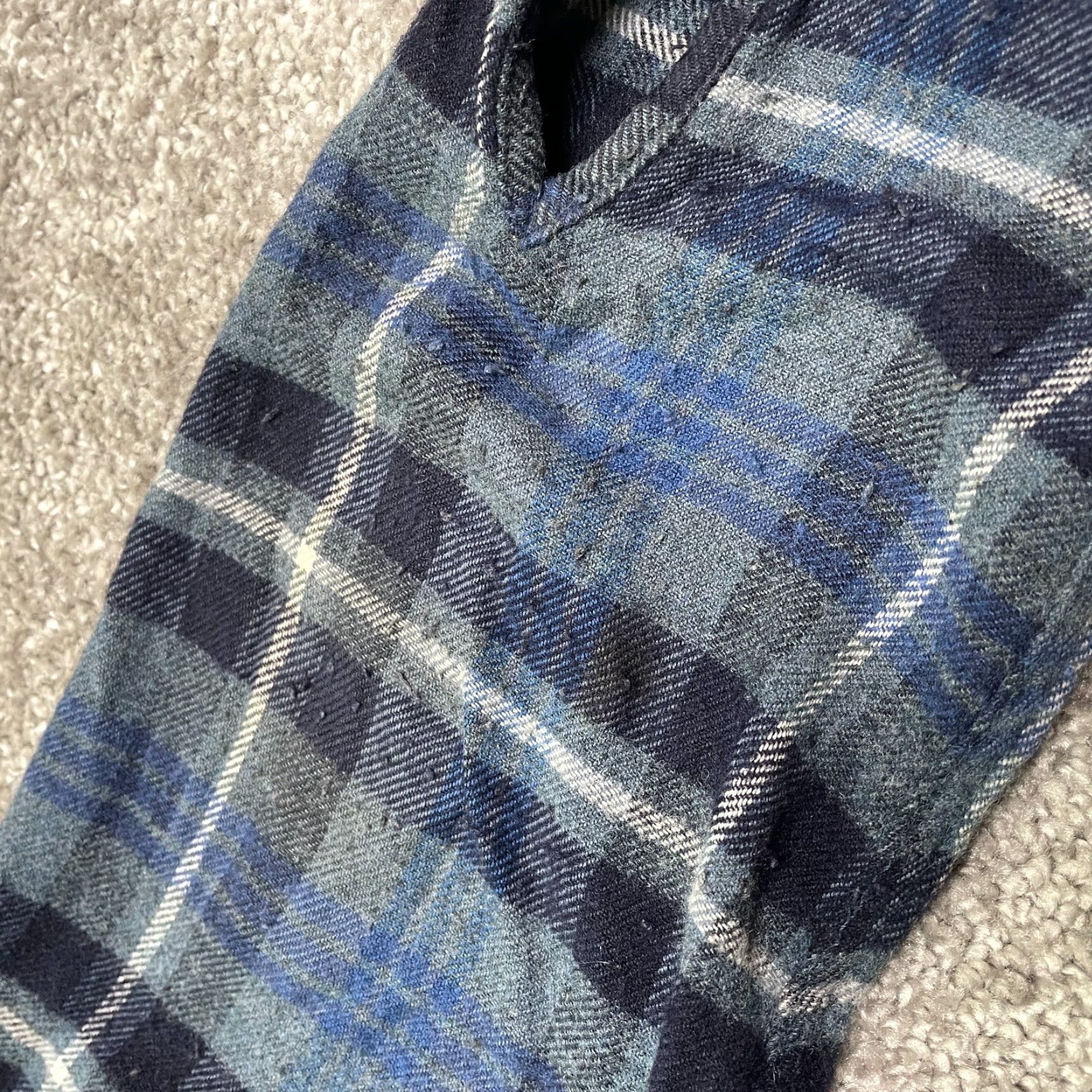 A.P.C. A.P.C. Wool Flannel Shirt Womens Small Blue Plaid Long Sleeve Button Down Casual Size S / US 4 / IT 40 - 4 Thumbnail