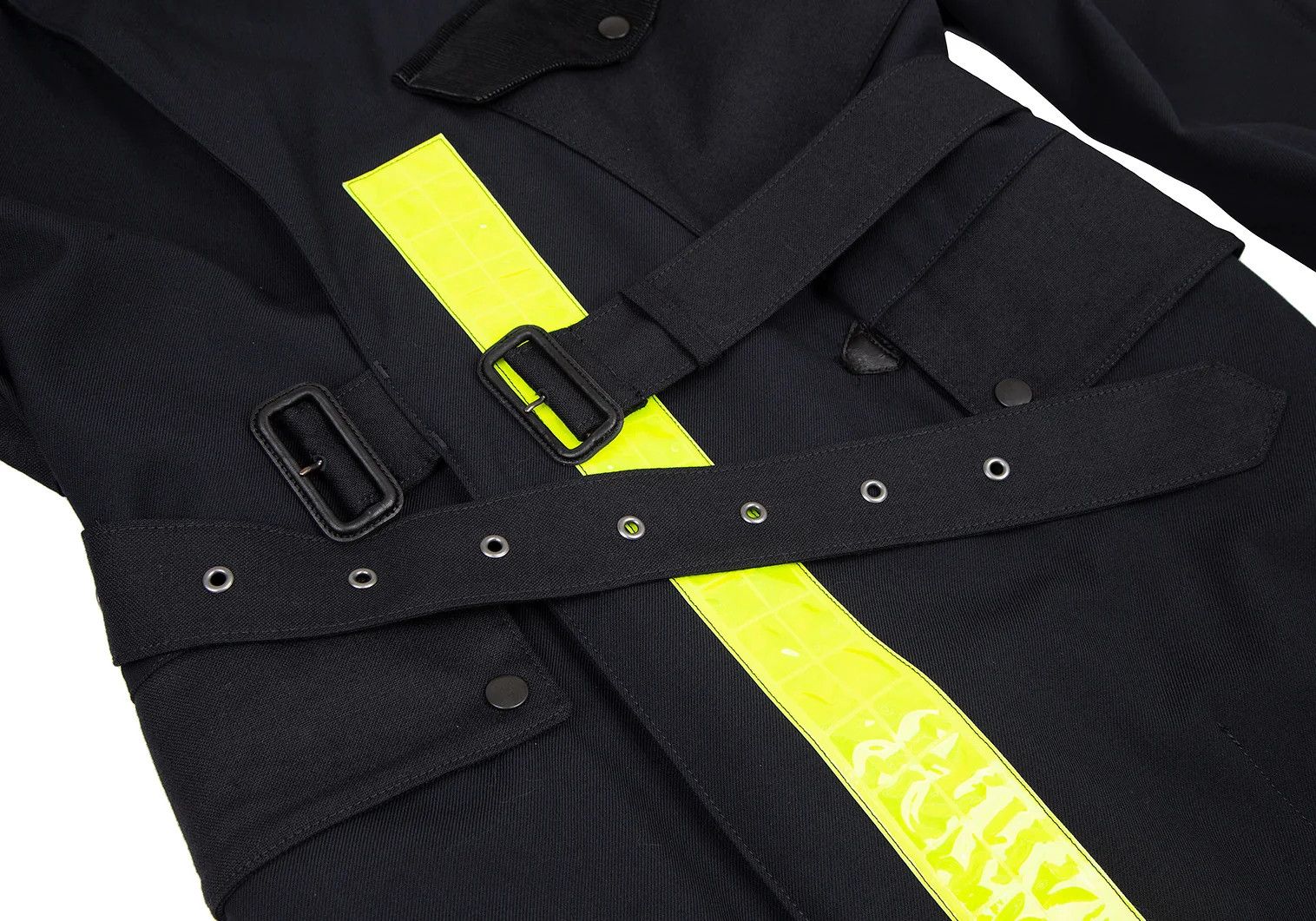 Junya Watanabe Reflective Decor Wool Coat in Navy Yellow, Size S Size US S / EU 44-46 / 1 - 9 Thumbnail
